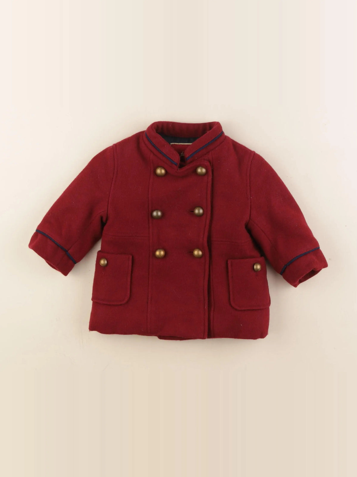 Jacadi - manteau rouge - 6 mois