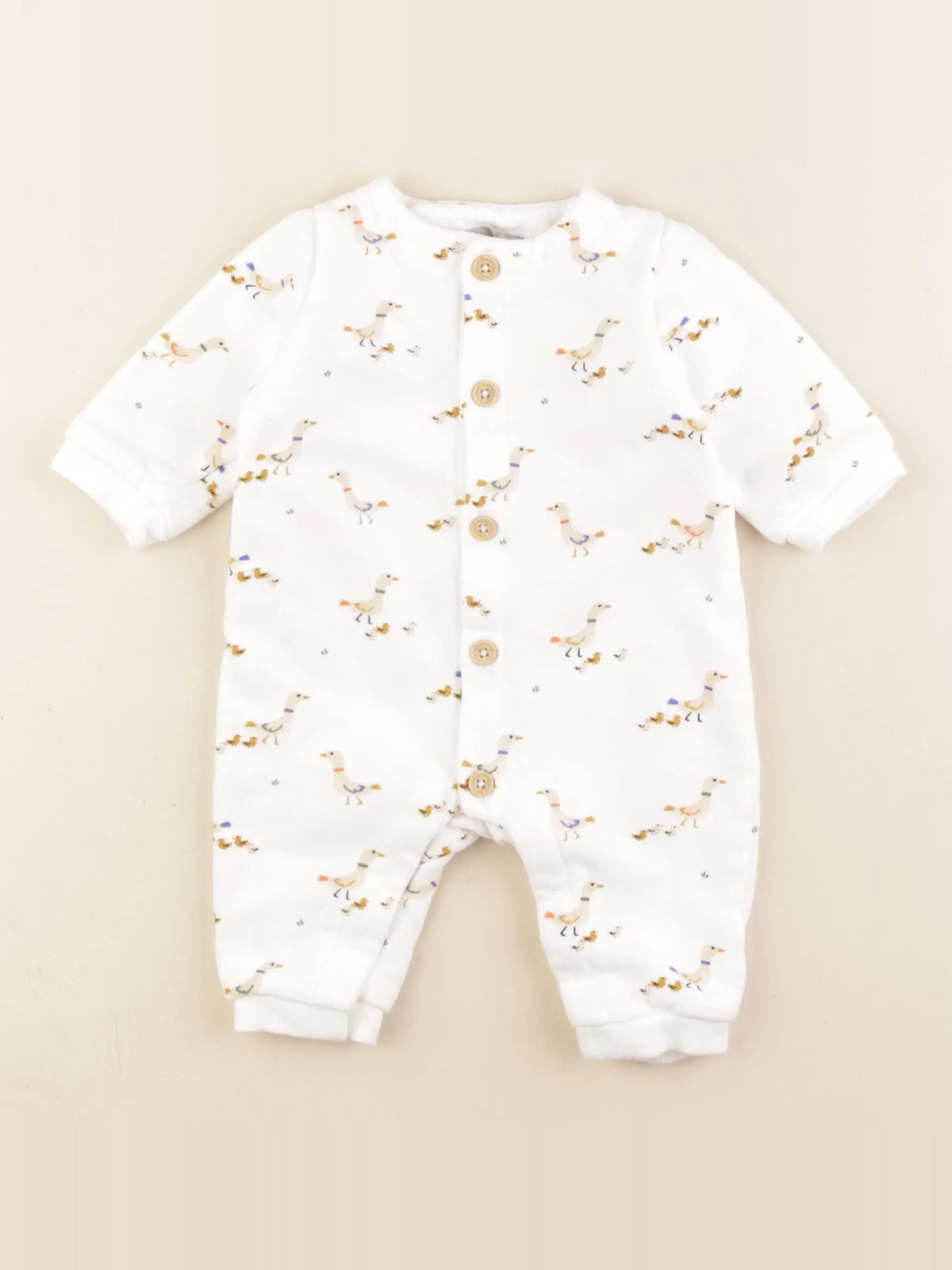 Boutchou - combinaison coton blanc - 3 mois