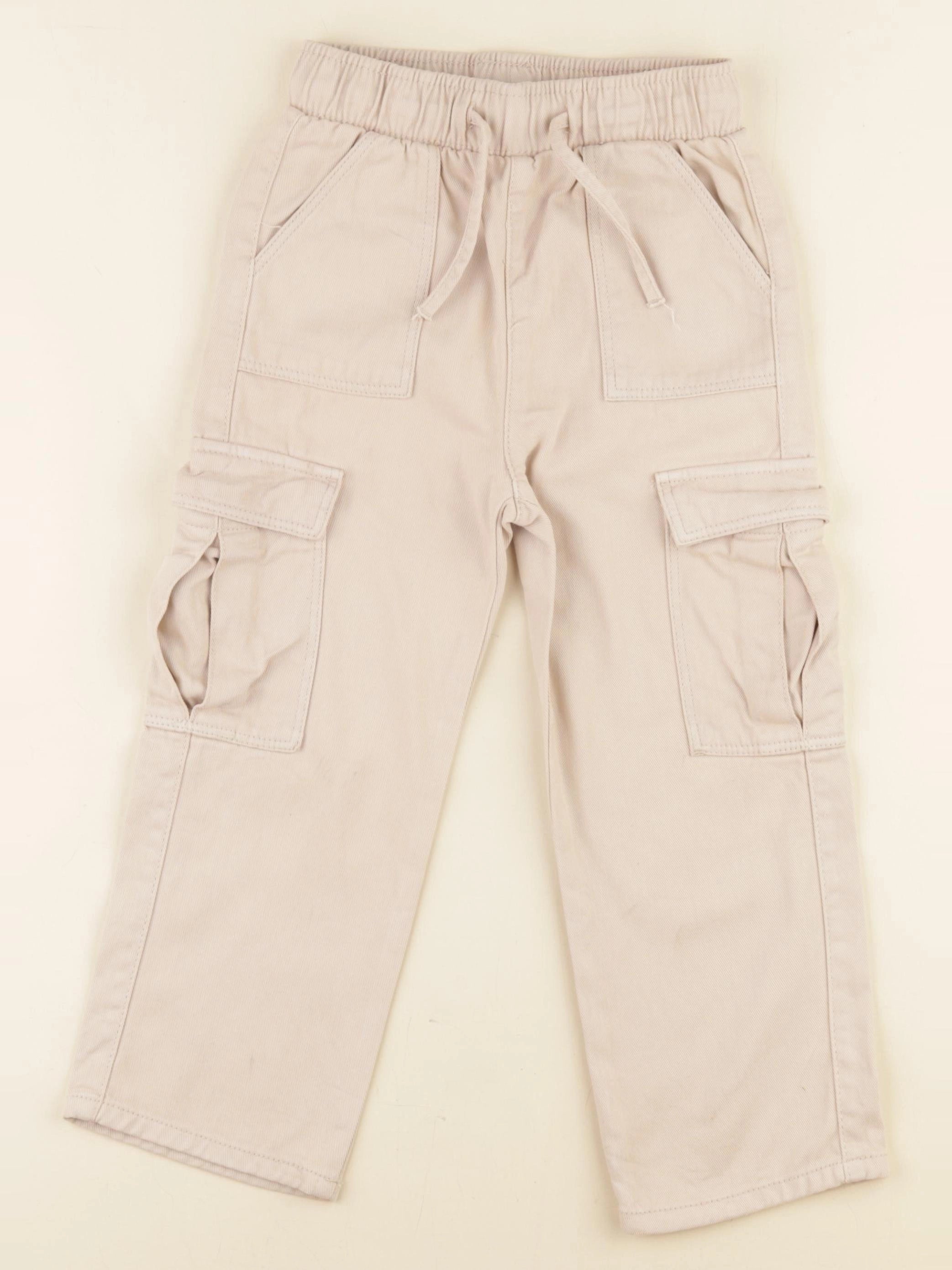 Vertbaudet - pantalon beige - 5 ans