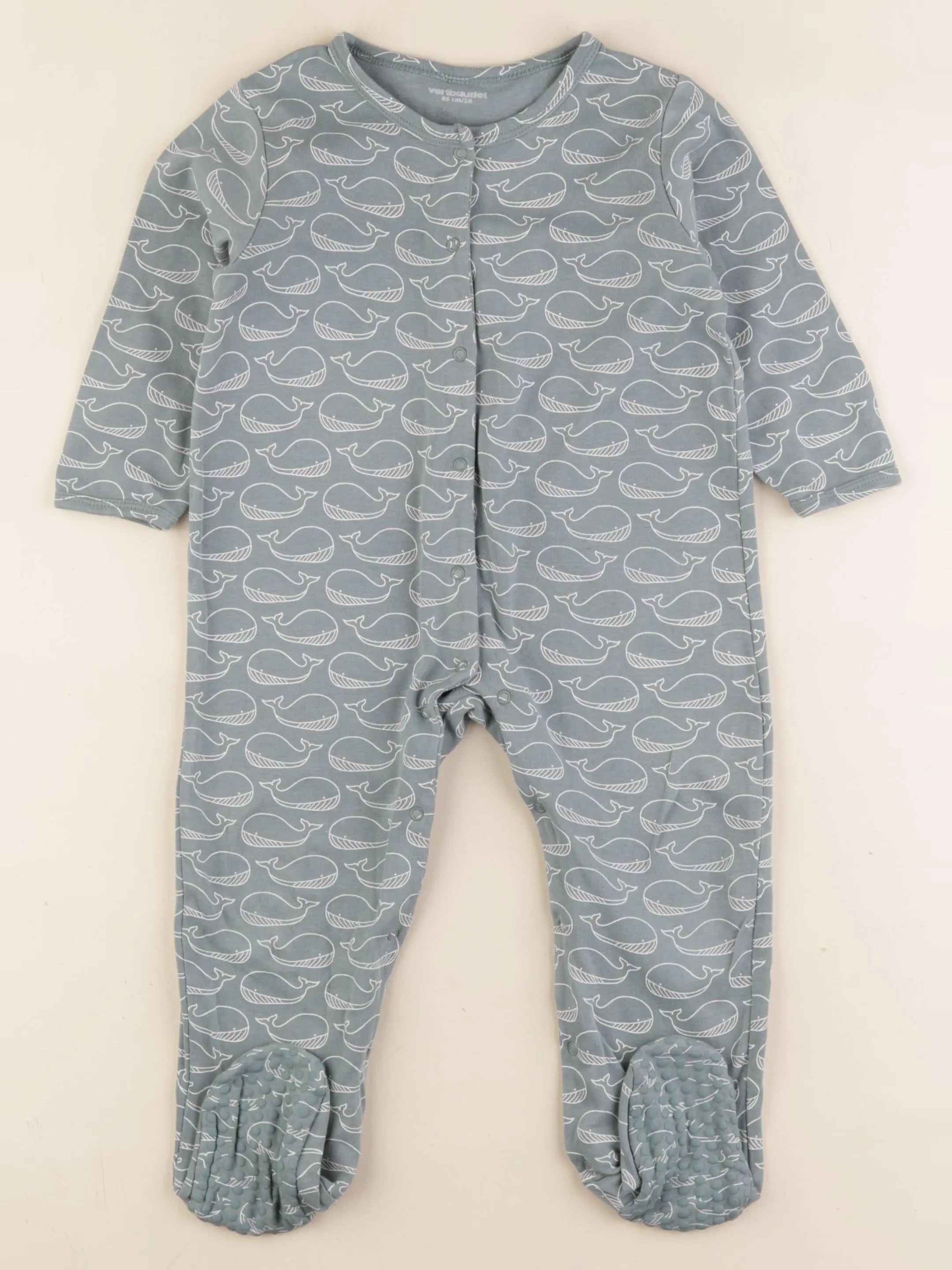 Vertbaudet - pyjama coton bleu - 2 ans