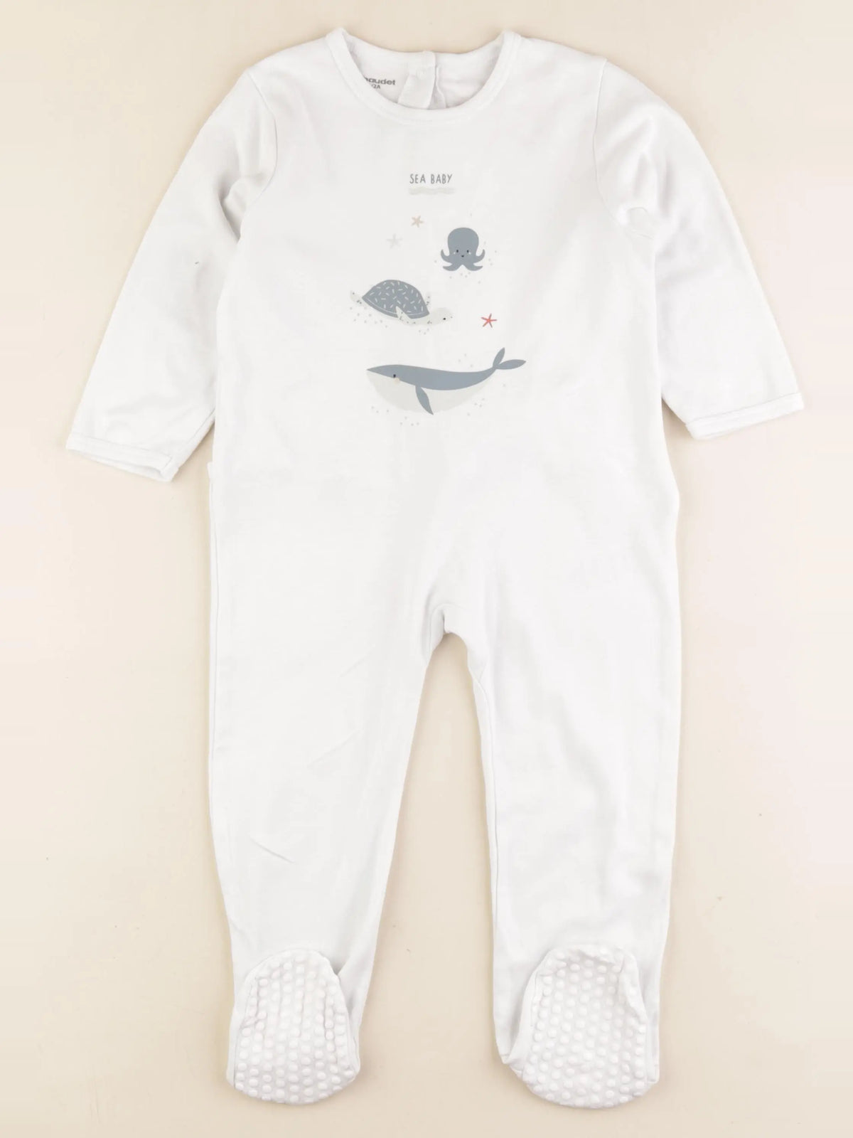Vertbaudet - pyjama coton blanc - 2 ans