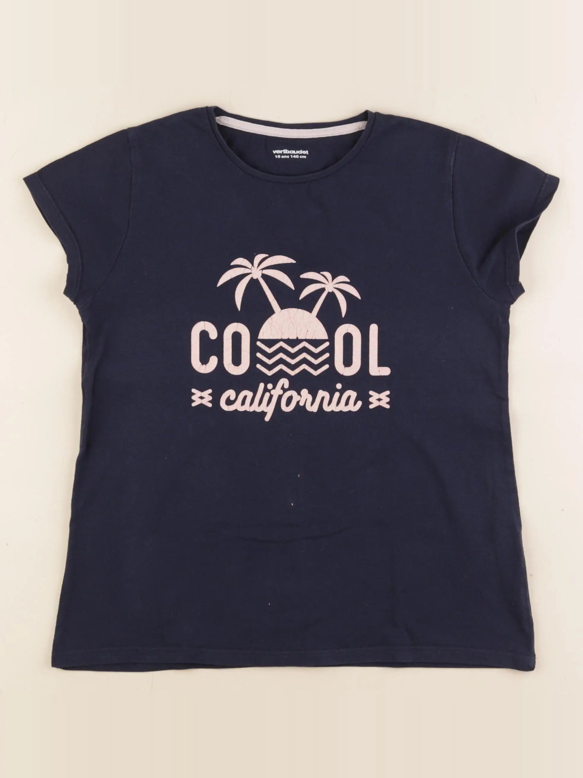 Vertbaudet - tee-shirt bleu - 10 ans