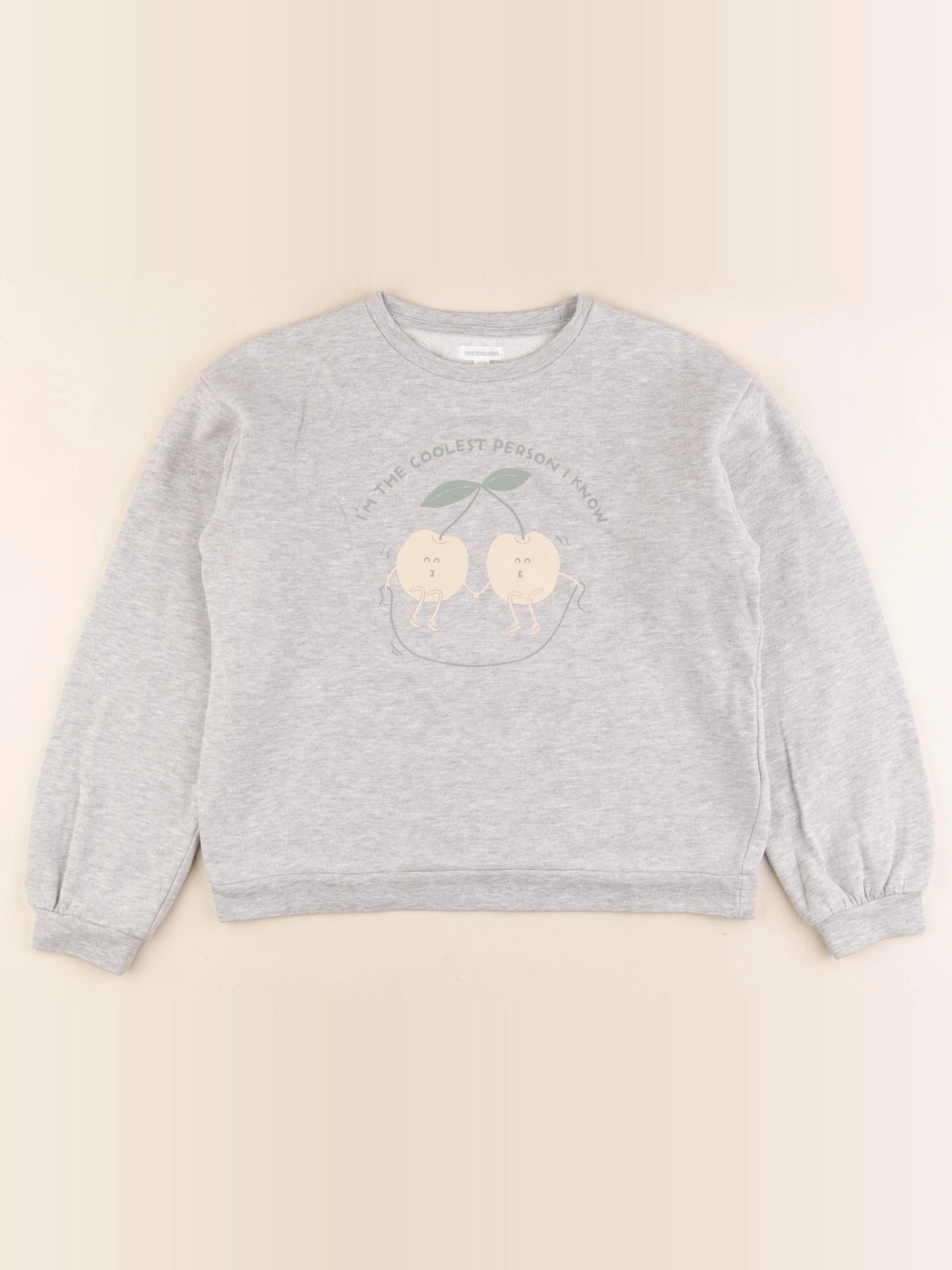 Vertbaudet - sweat gris - 12 ans