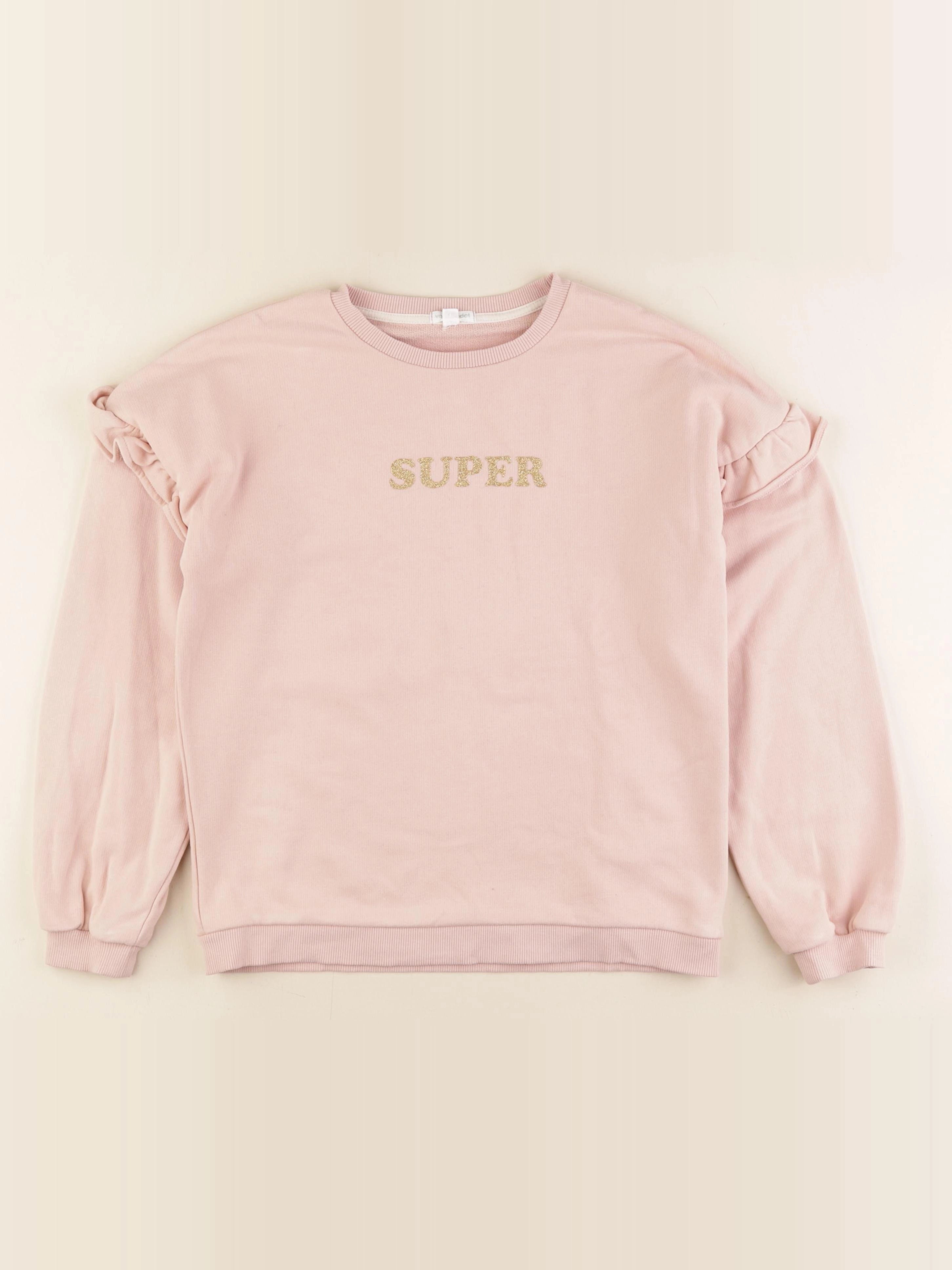 Vertbaudet - sweat rose - 12 ans