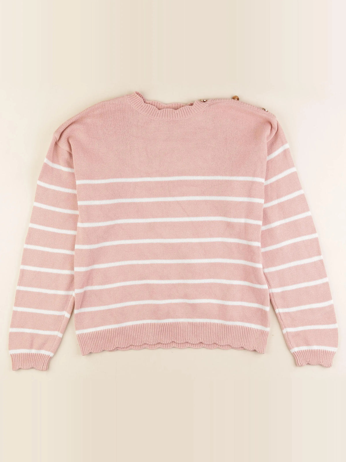 Vertbaudet - pull rose - 12 ans