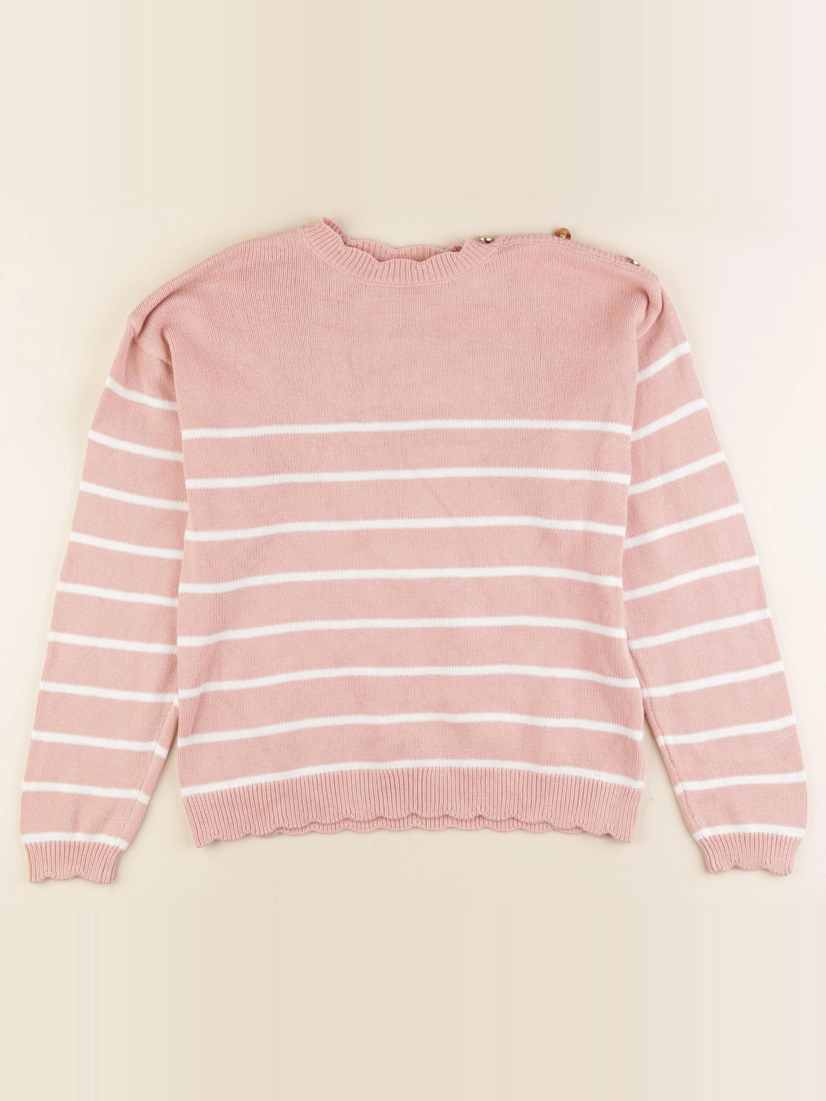 Vertbaudet - pull rose - 12 ans