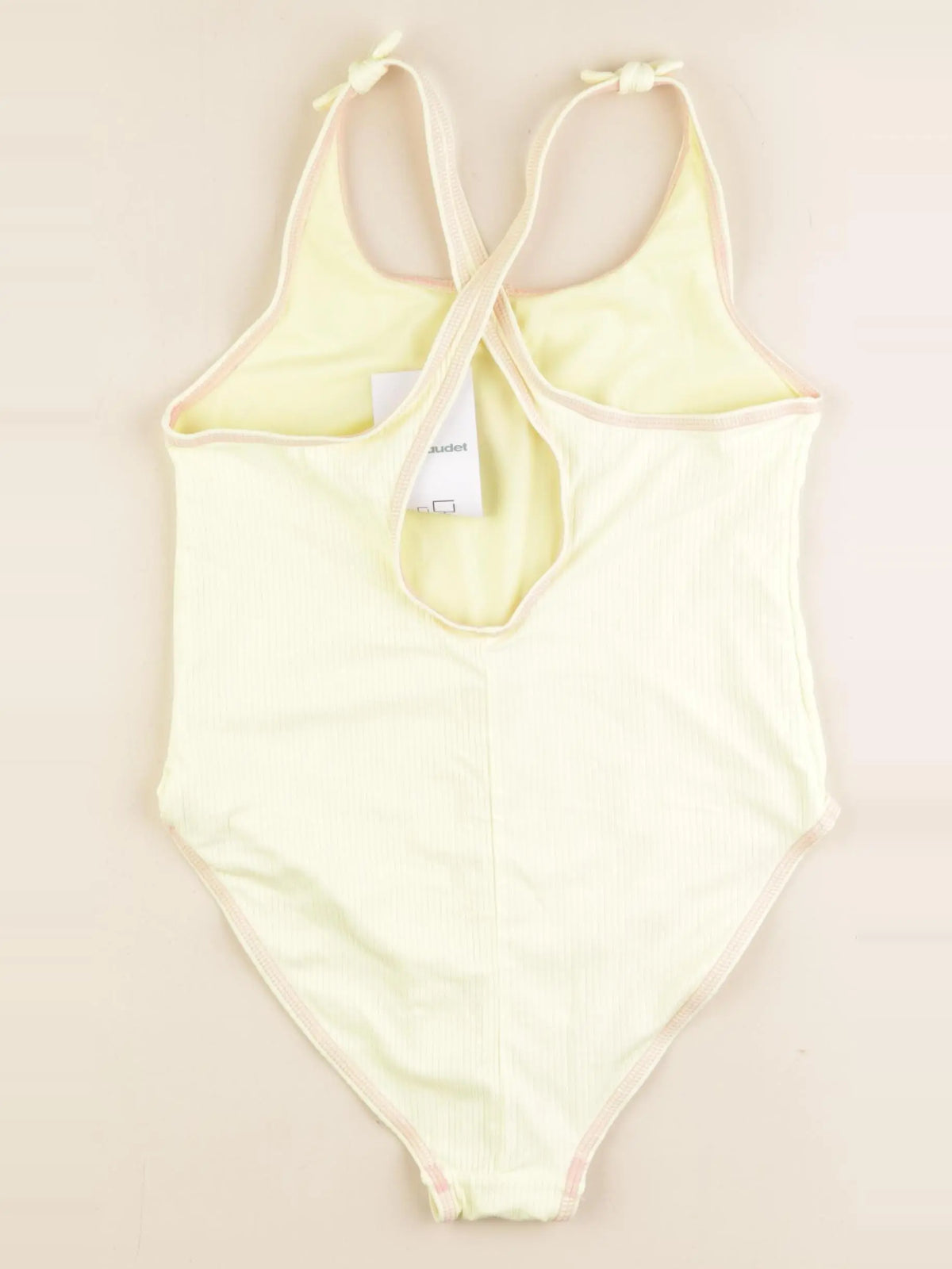 Vertbaudet - maillot de bain jaune - 12 ans