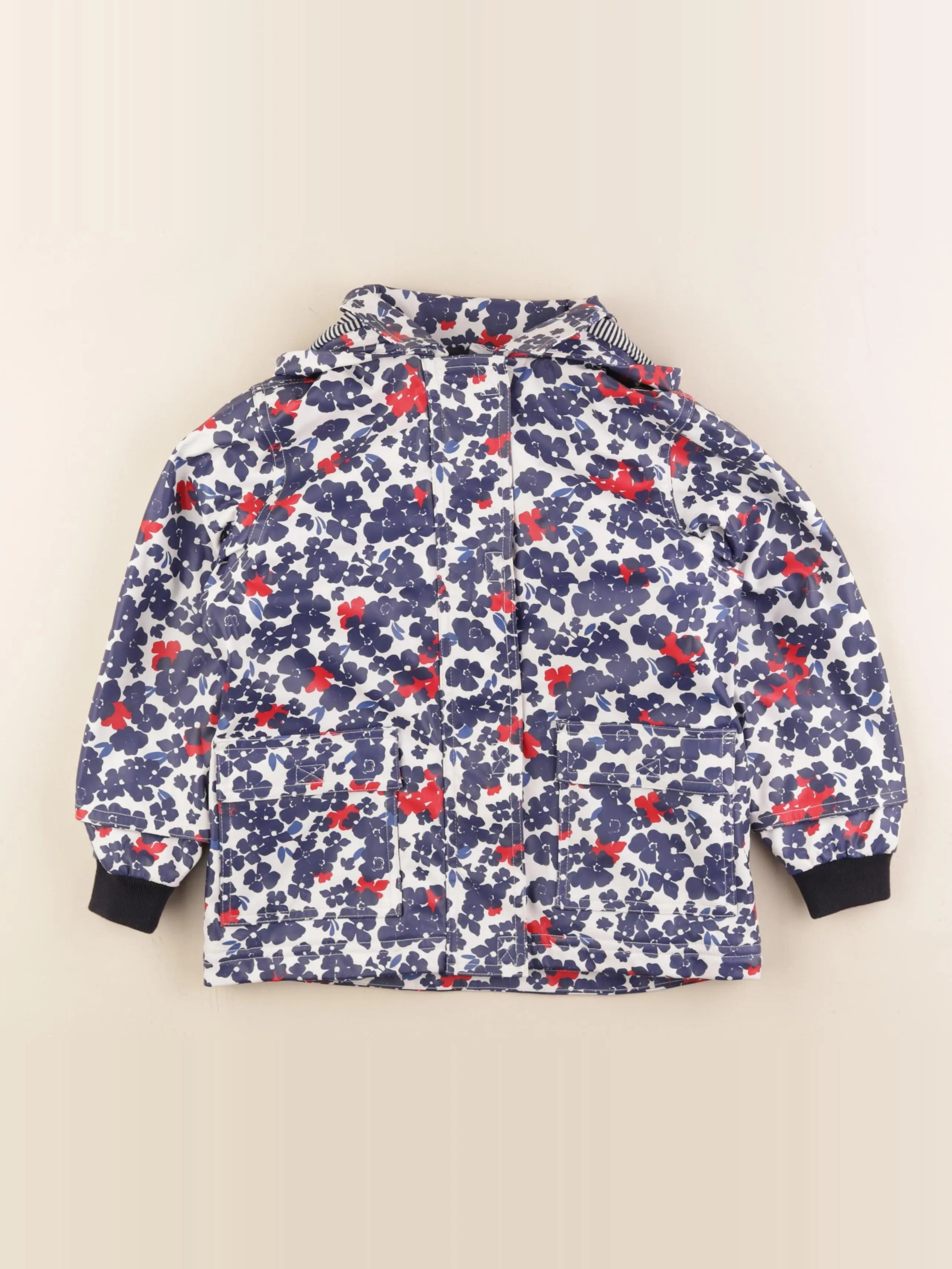 Petit Bateau - imperméable bleu, multicolore - 4 ans