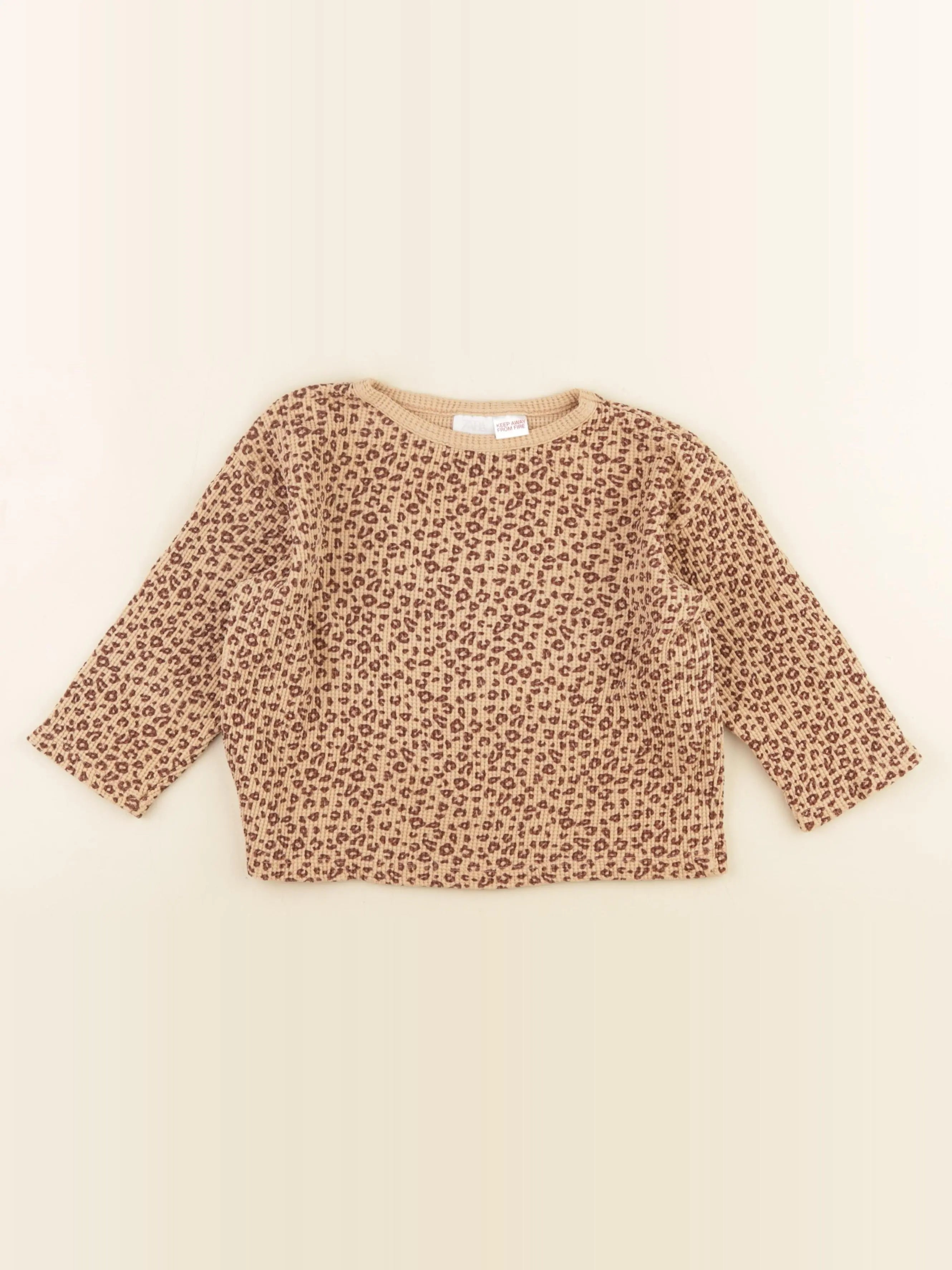 Zara - pull marron - 18/24 mois