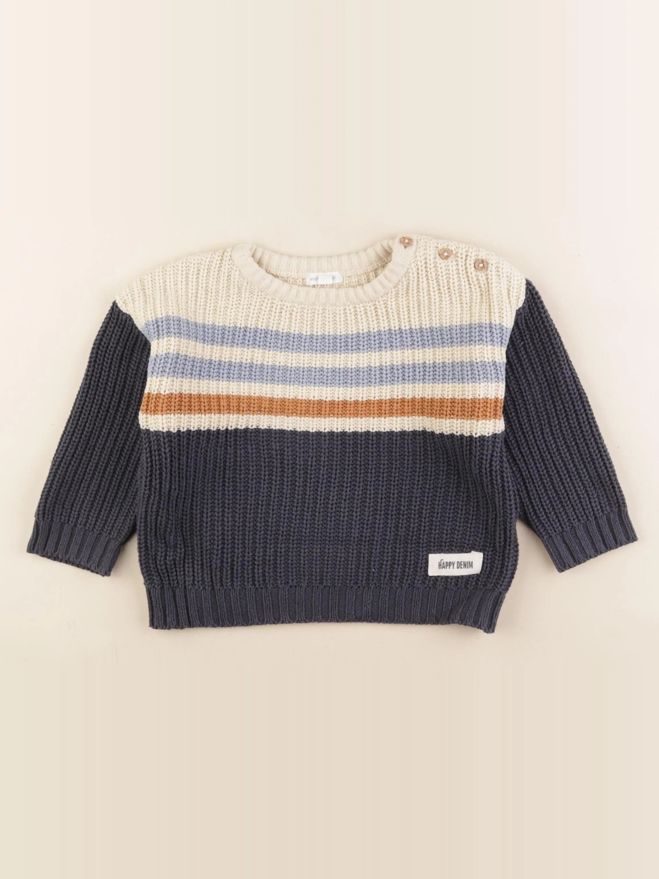 Vertbaudet - pull multicolore - 2 ans