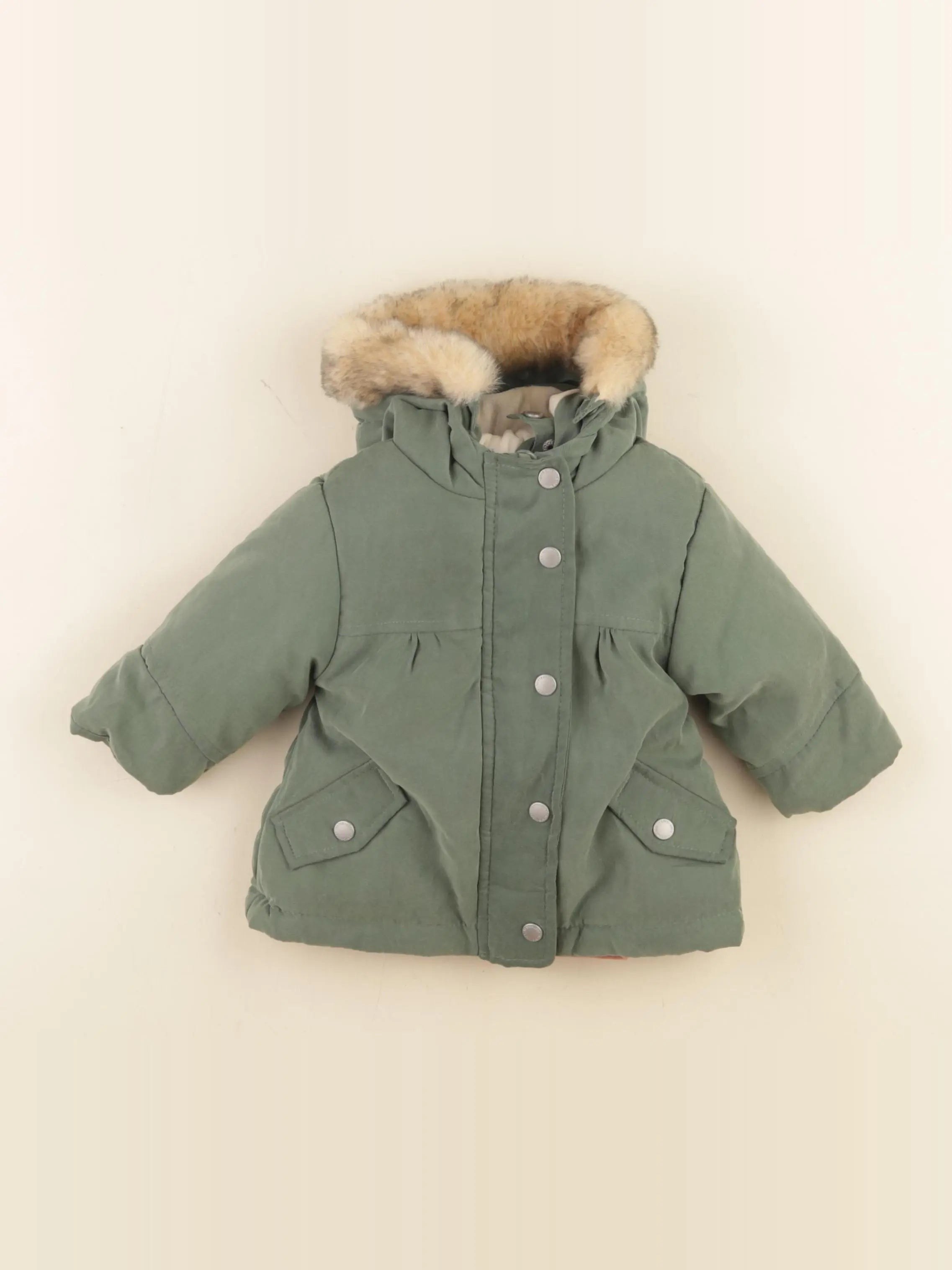 Vertbaudet - parka vert - 3 mois