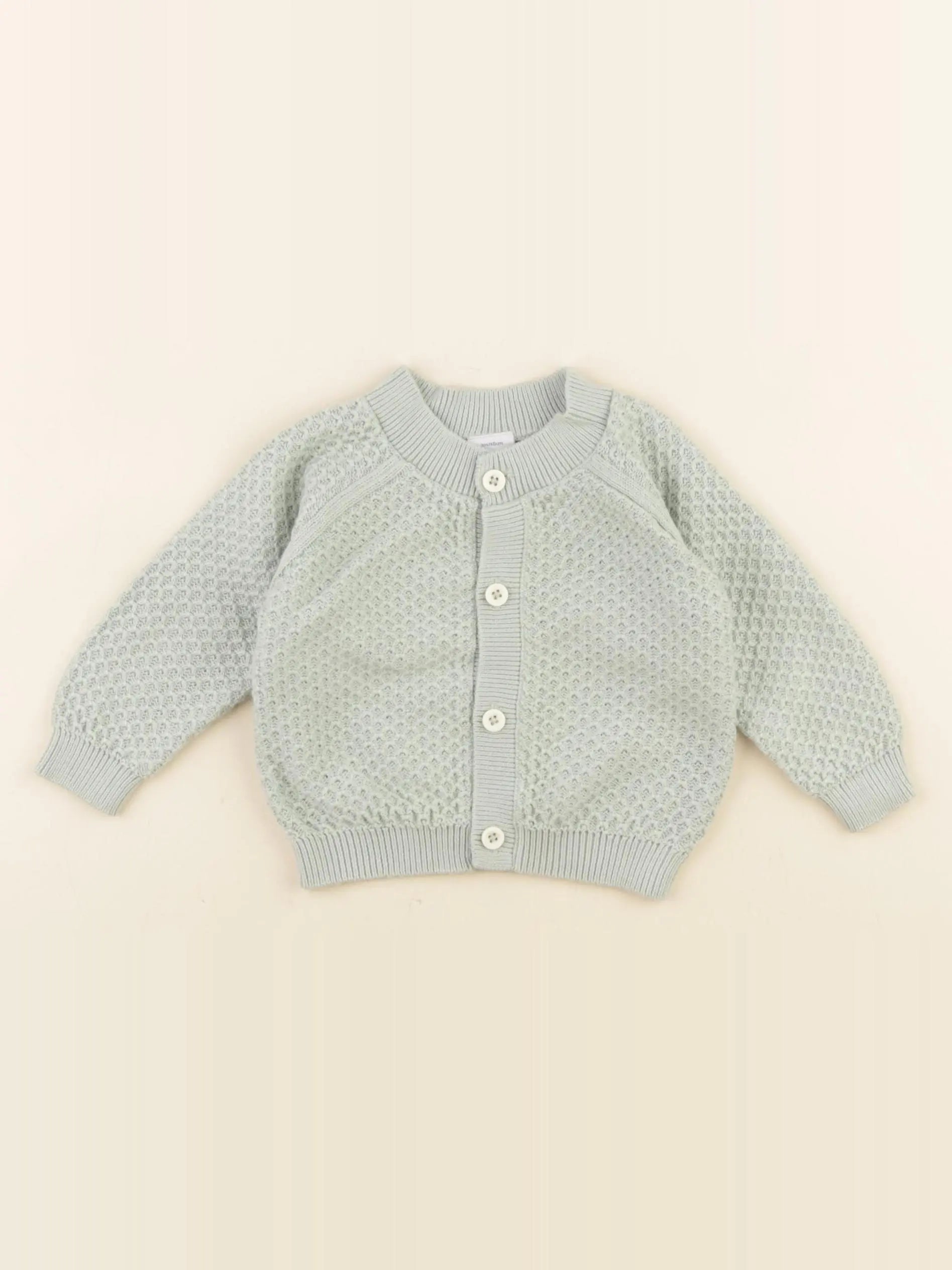 Petit Bateau - gilet vert - 3 mois