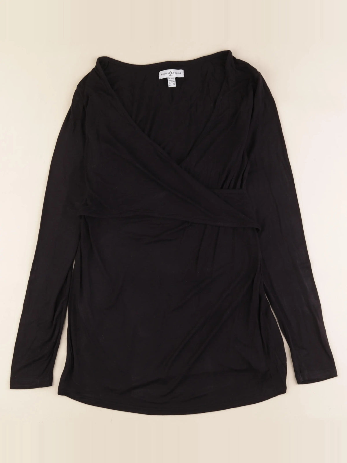 Envie de fraise - tee-shirt allaitement noir - 34 à 36