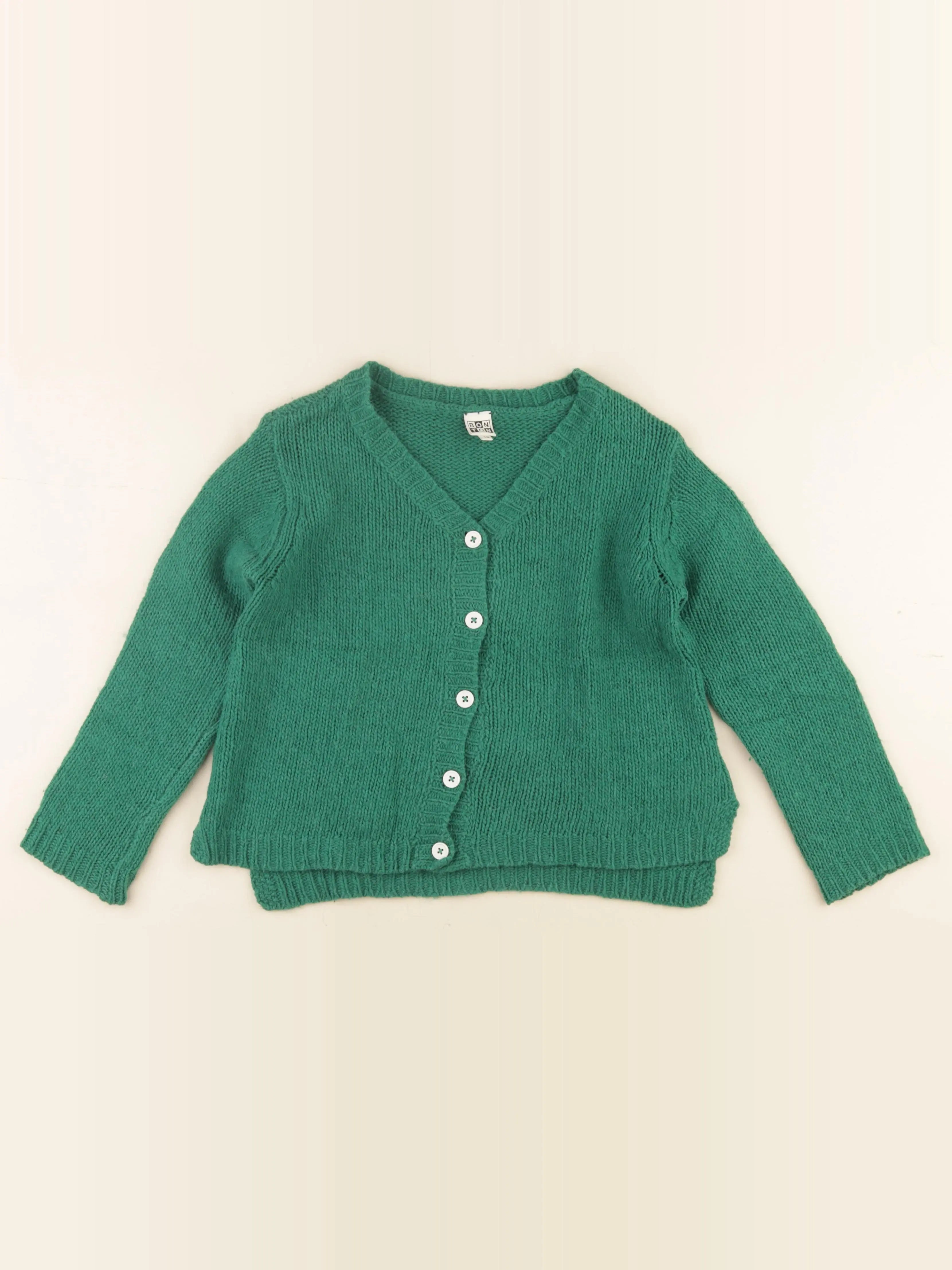 Bonton - gilet vert - 10 ans