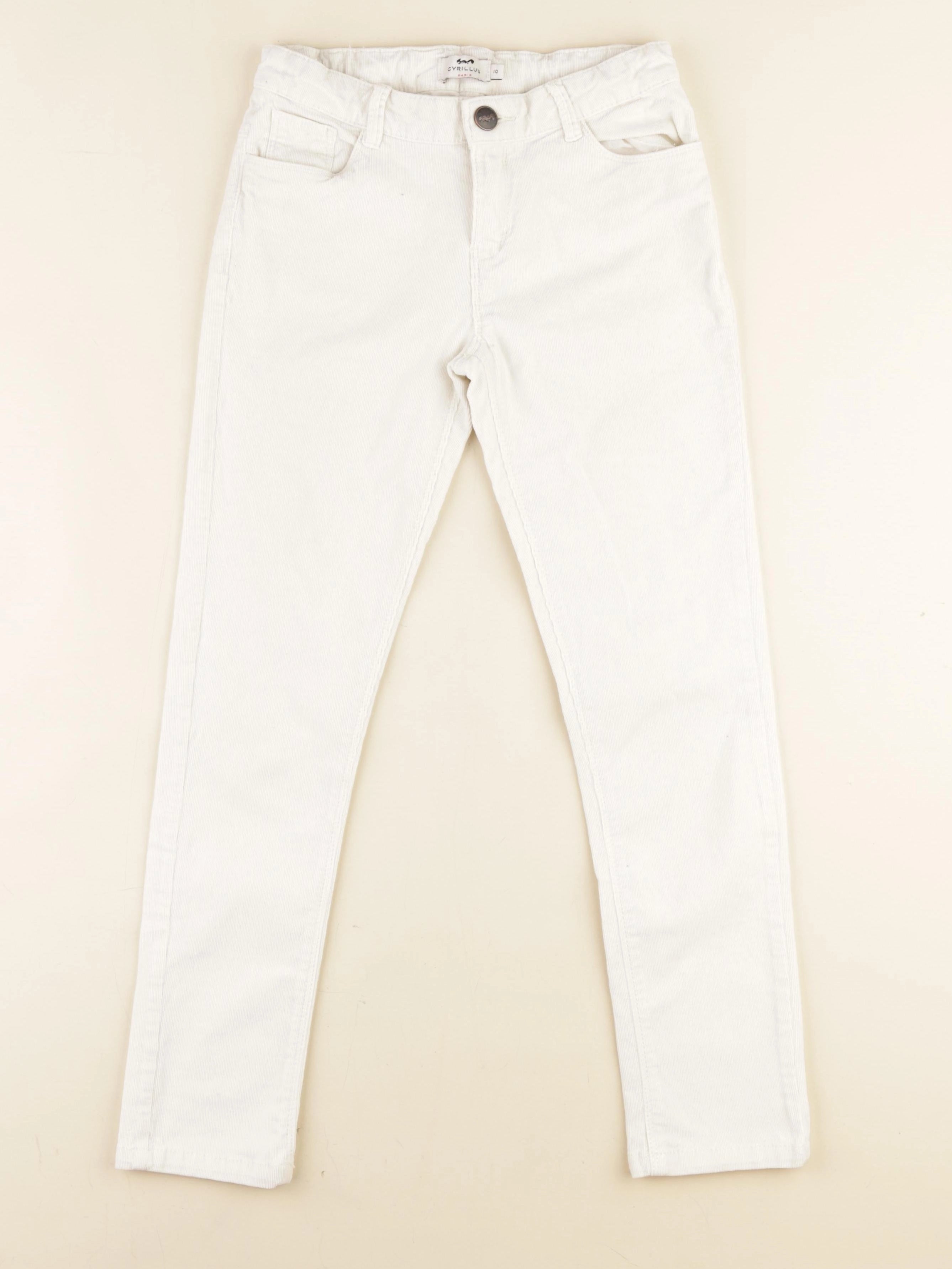 Cyrillus - pantalon blanc - 10 ans