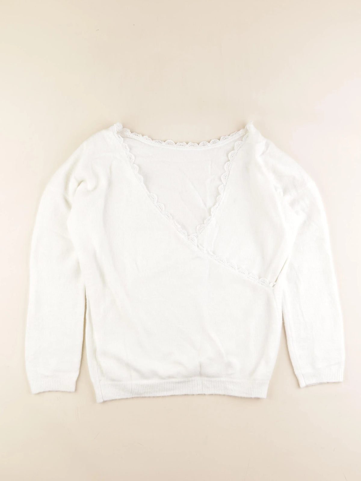 Vertbaudet - pull allaitement réversible blanc - 34 à 36