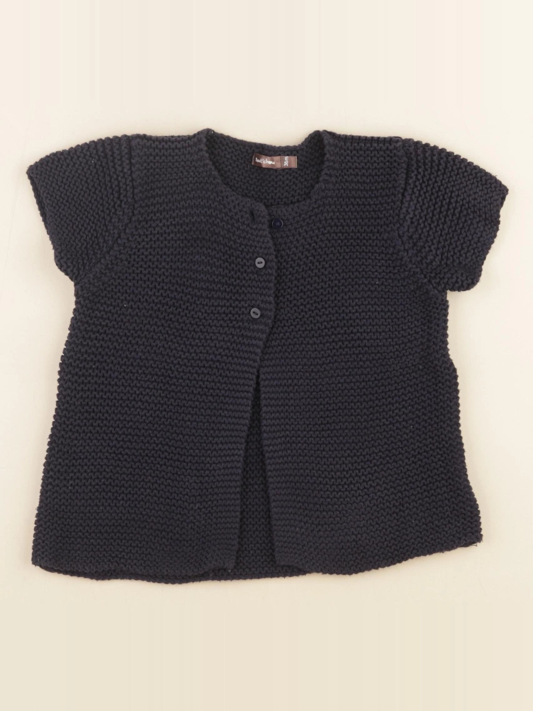 Boutchou - gilet bleu - 36 mois