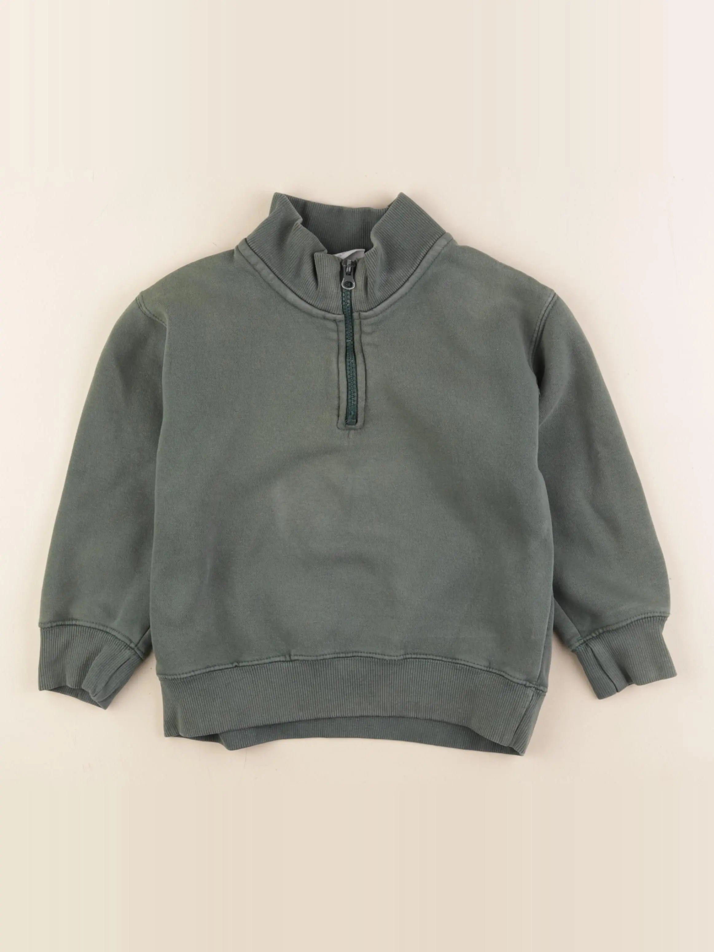 Zara - sweat vert - 6/7 ans