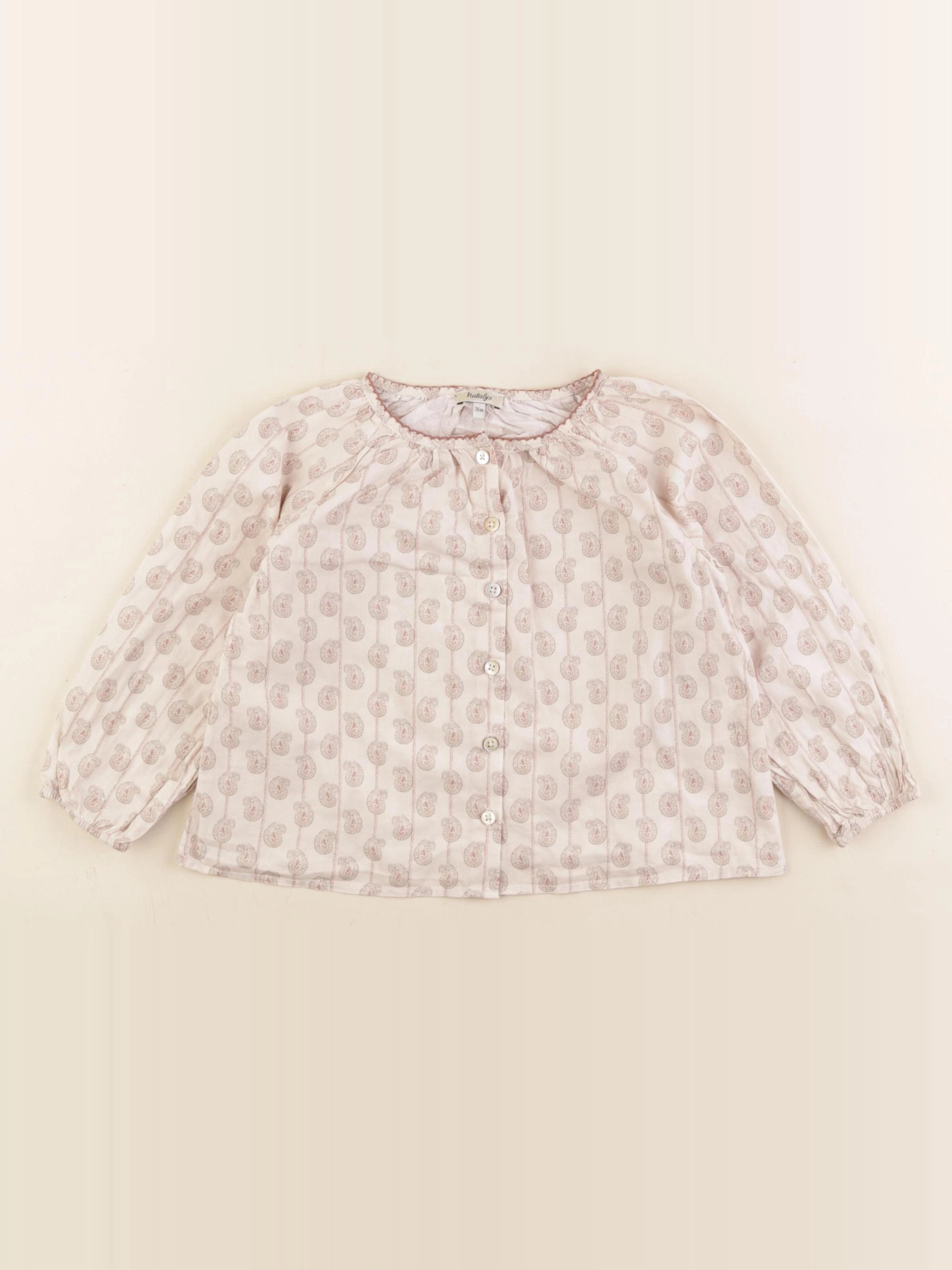 Natalys - blouse beige - 36 mois