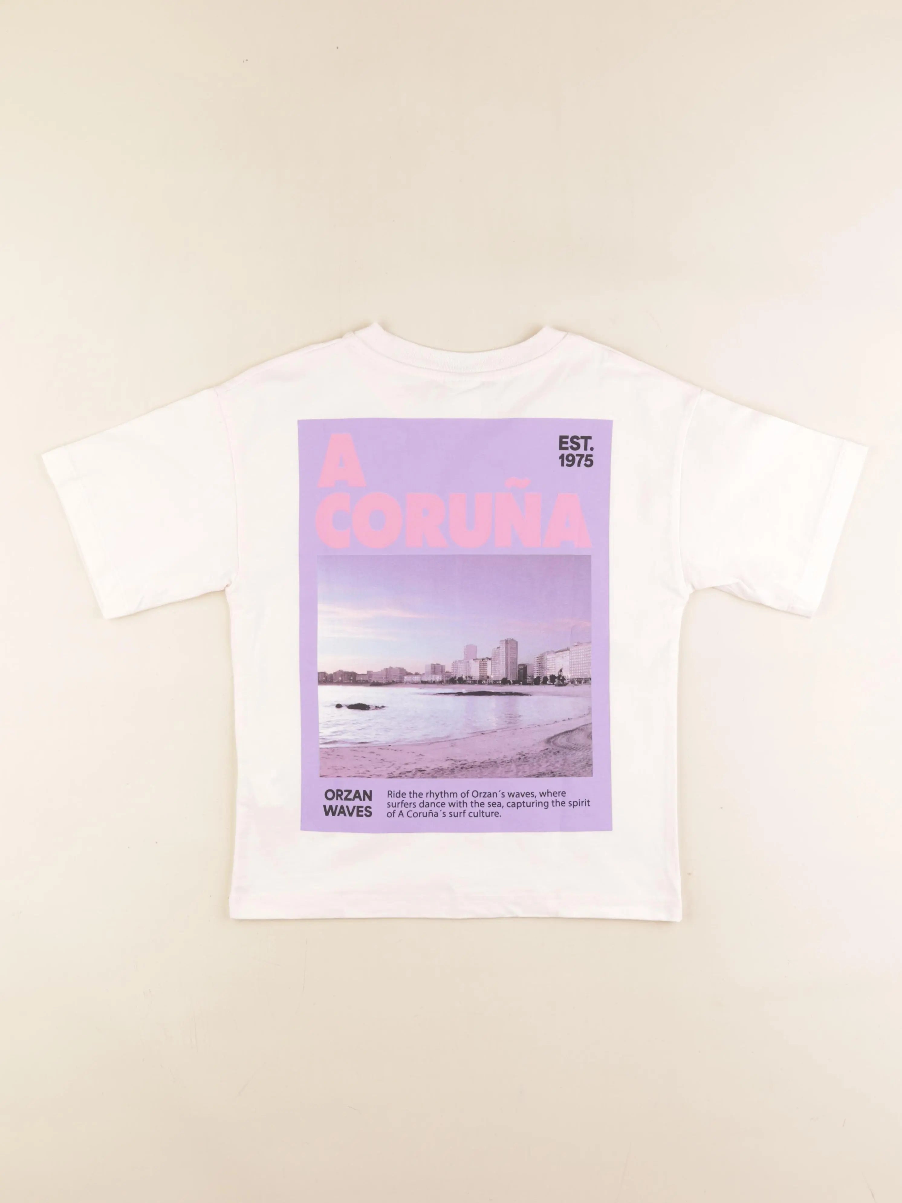 Zara - tee-shirt imprimé au dos blanc - 8/9 ans