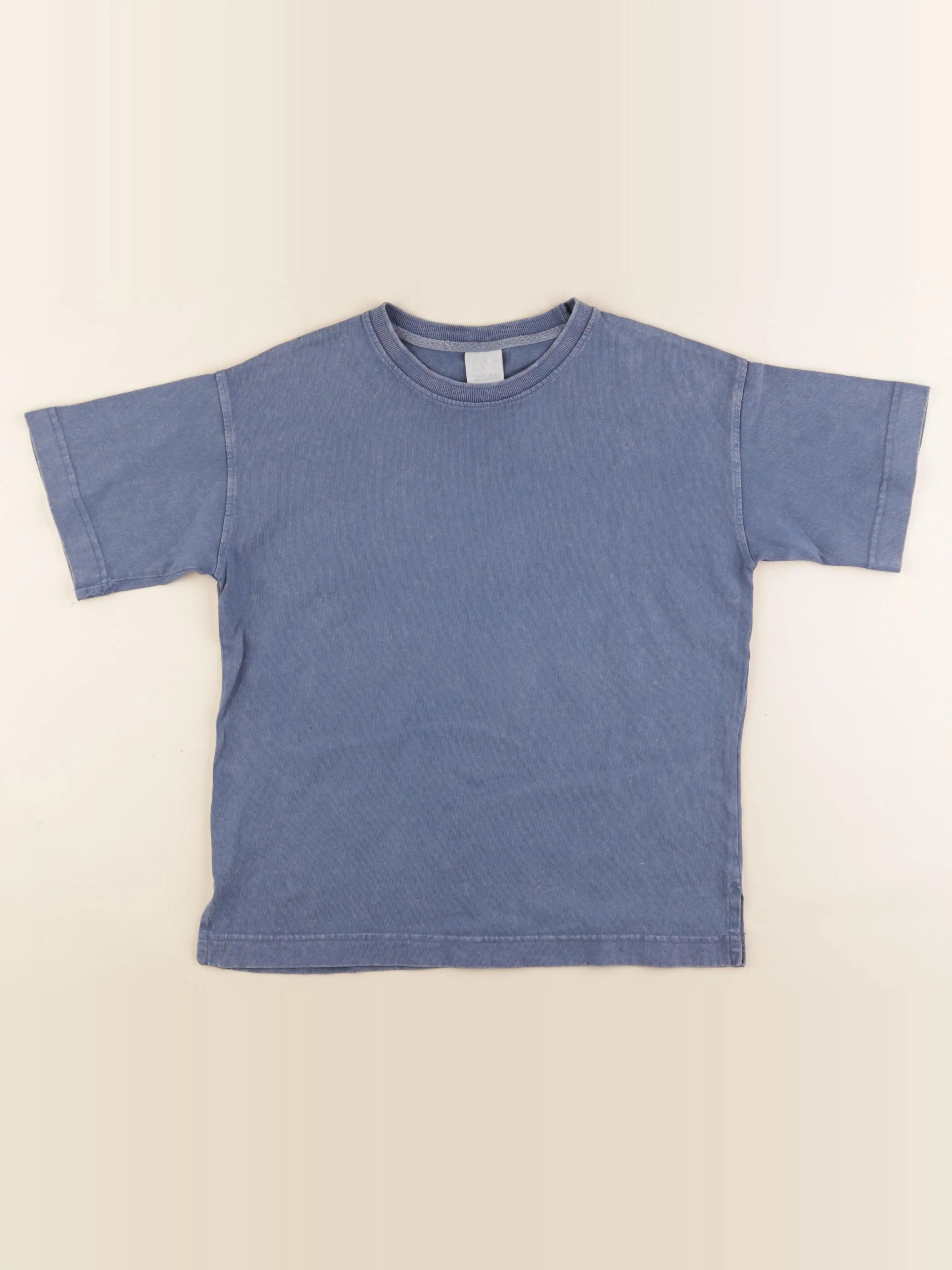 Zara - tee-shirt bleu - 8/9 ans