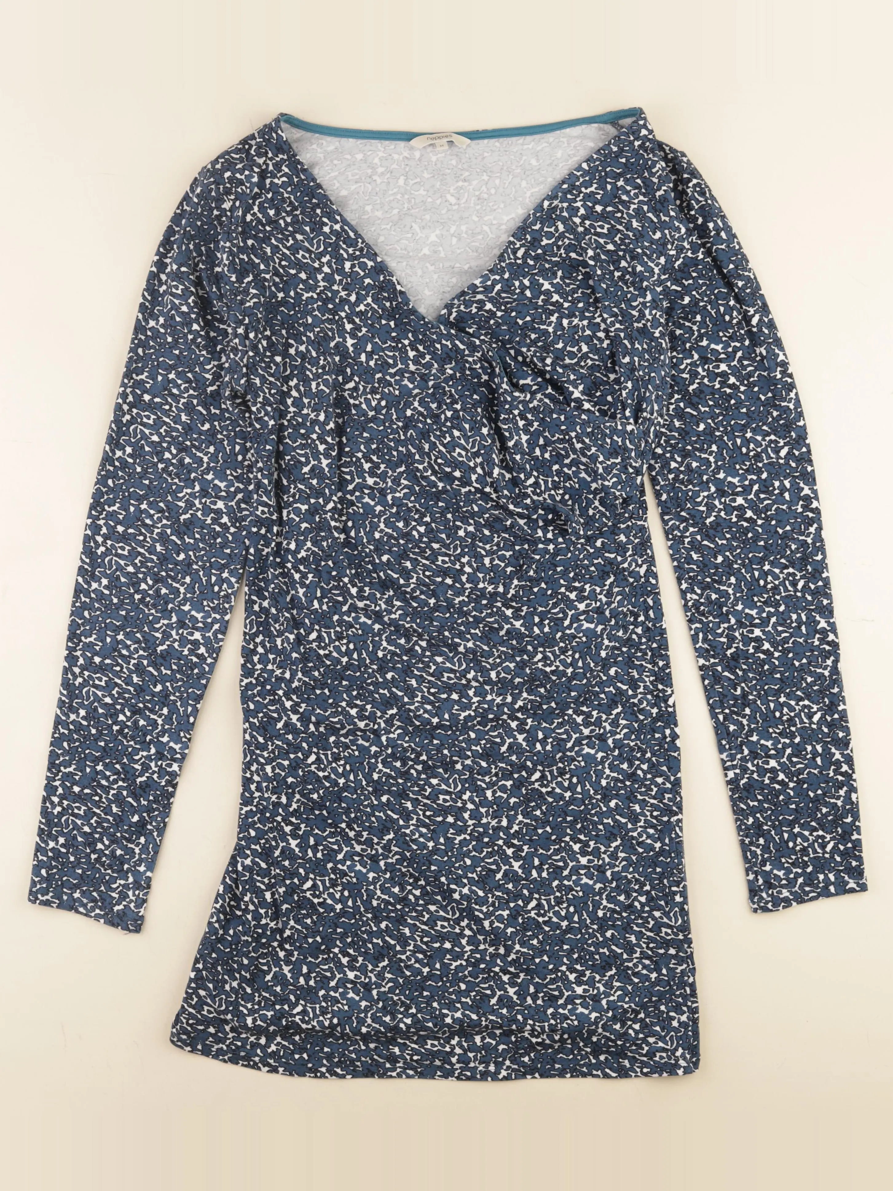 Noppies maternité - tee-shirt grossesse bleu, blanc - m