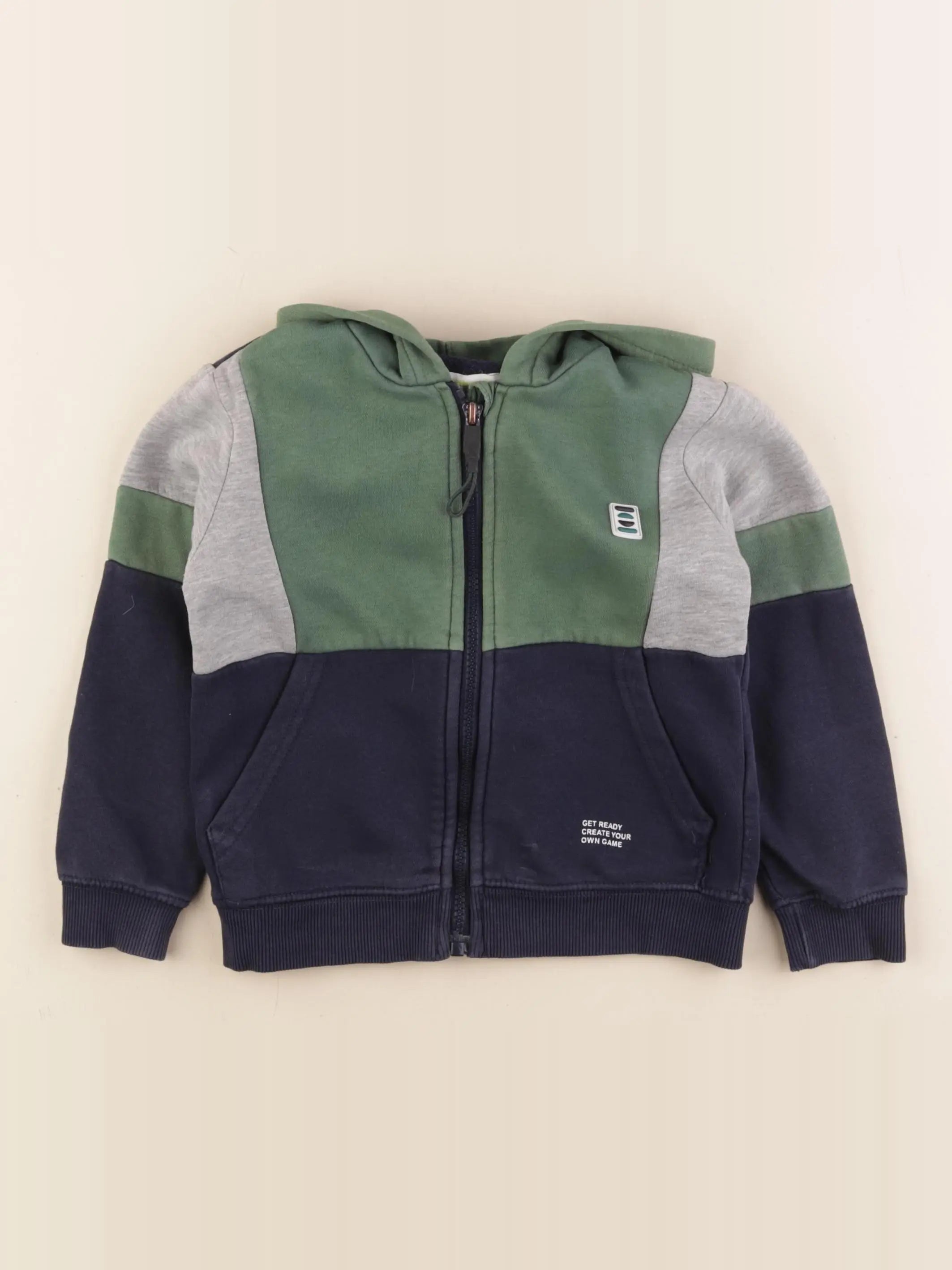 Vertbaudet - sweat vert - 5 ans
