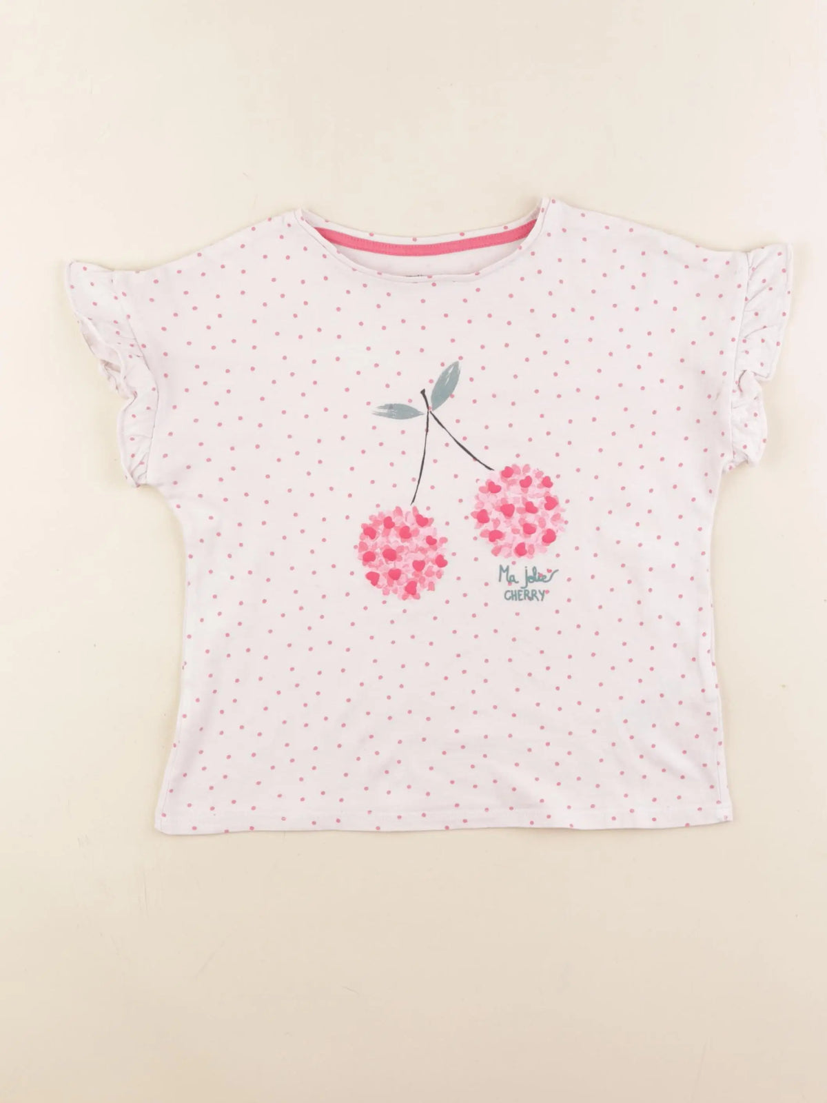 Vertbaudet - tee-shirt rose - 6 ans