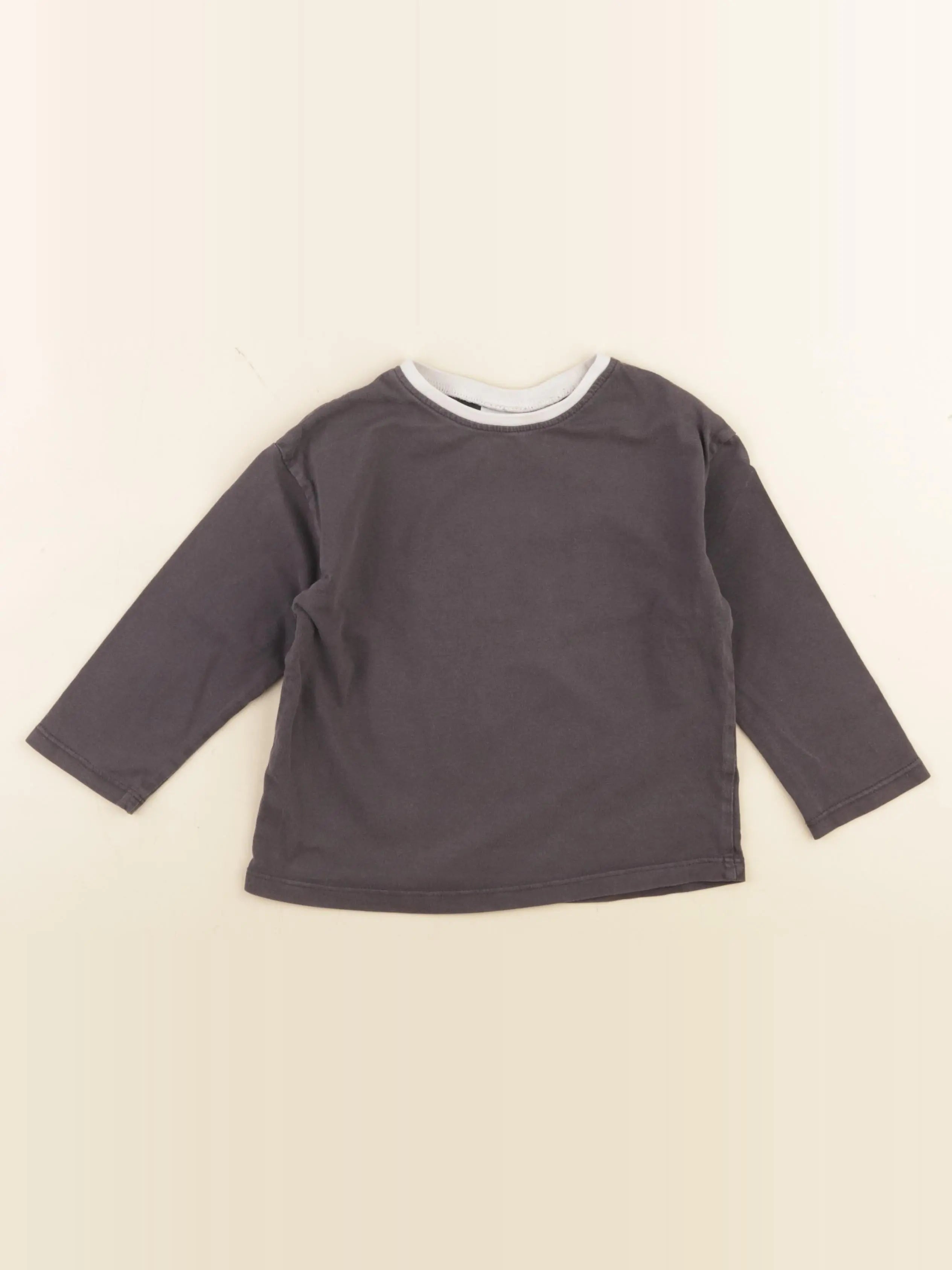 Zara - tee-shirt gris - 2/3 ans