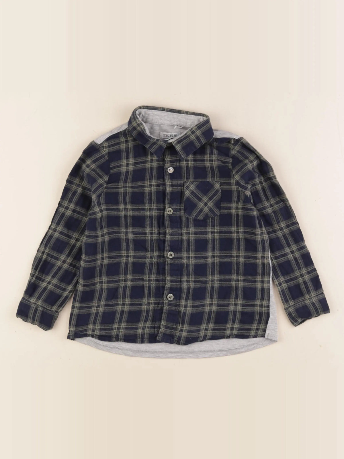 IKKS - chemise imprimé au dos bleu, vert - 2 ans