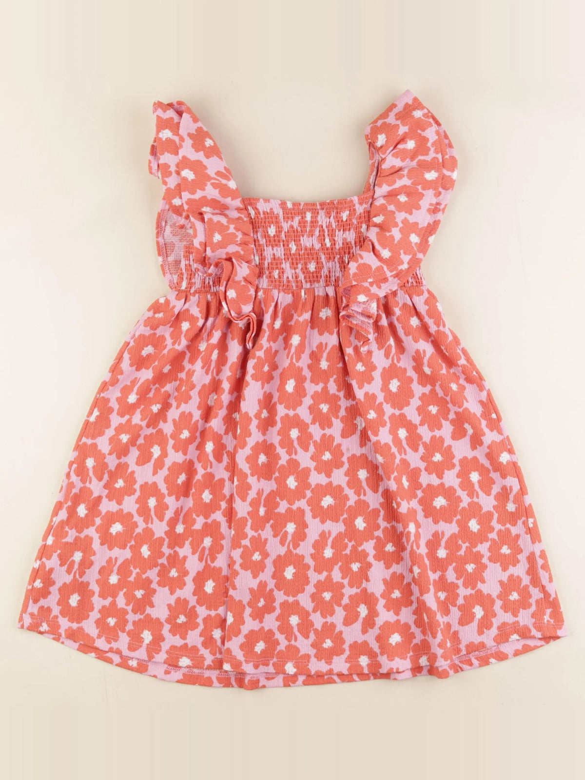 Zara - robe orange - 4/5 ans