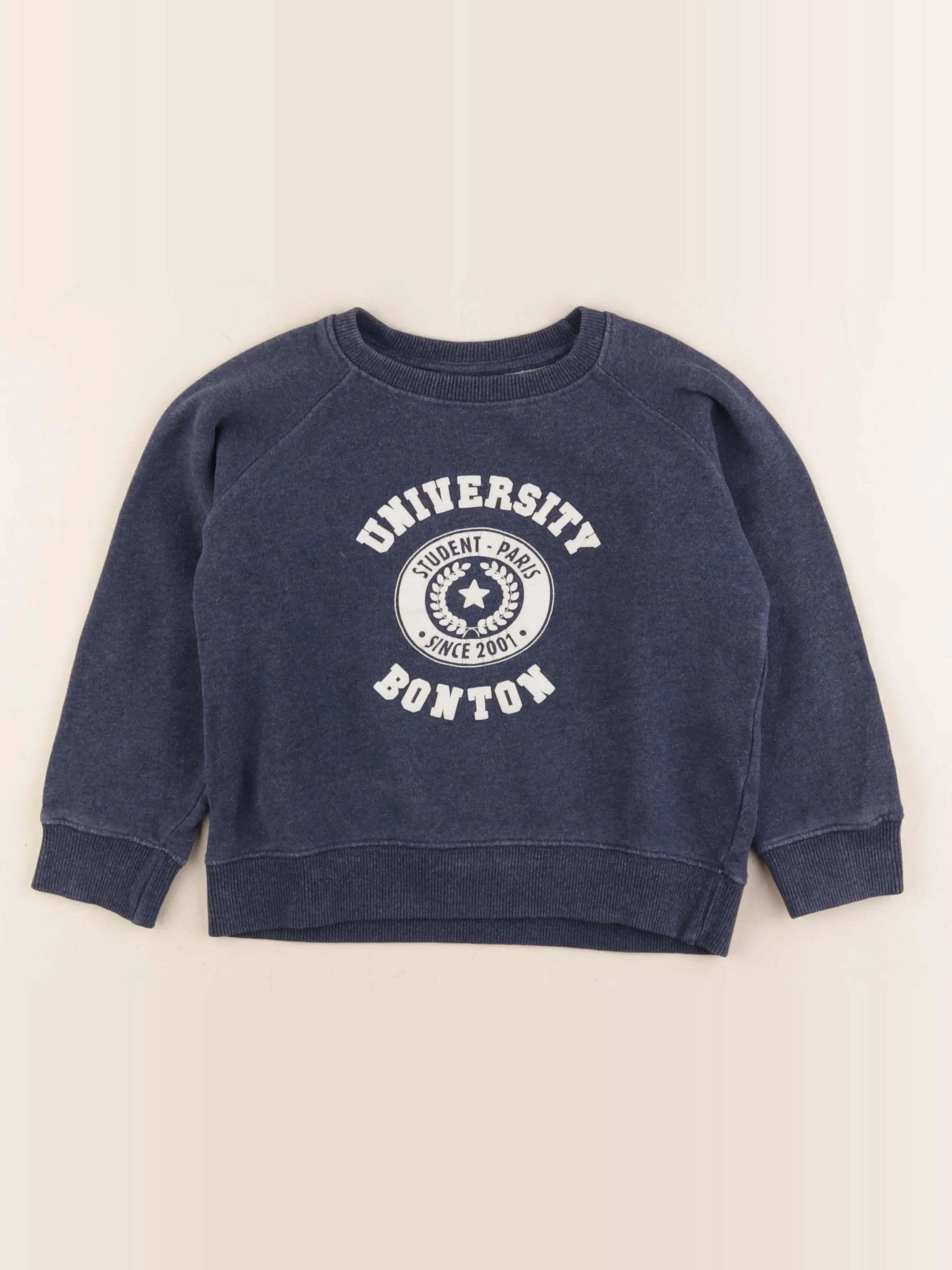 Bonton - sweat bleu - 6 ans