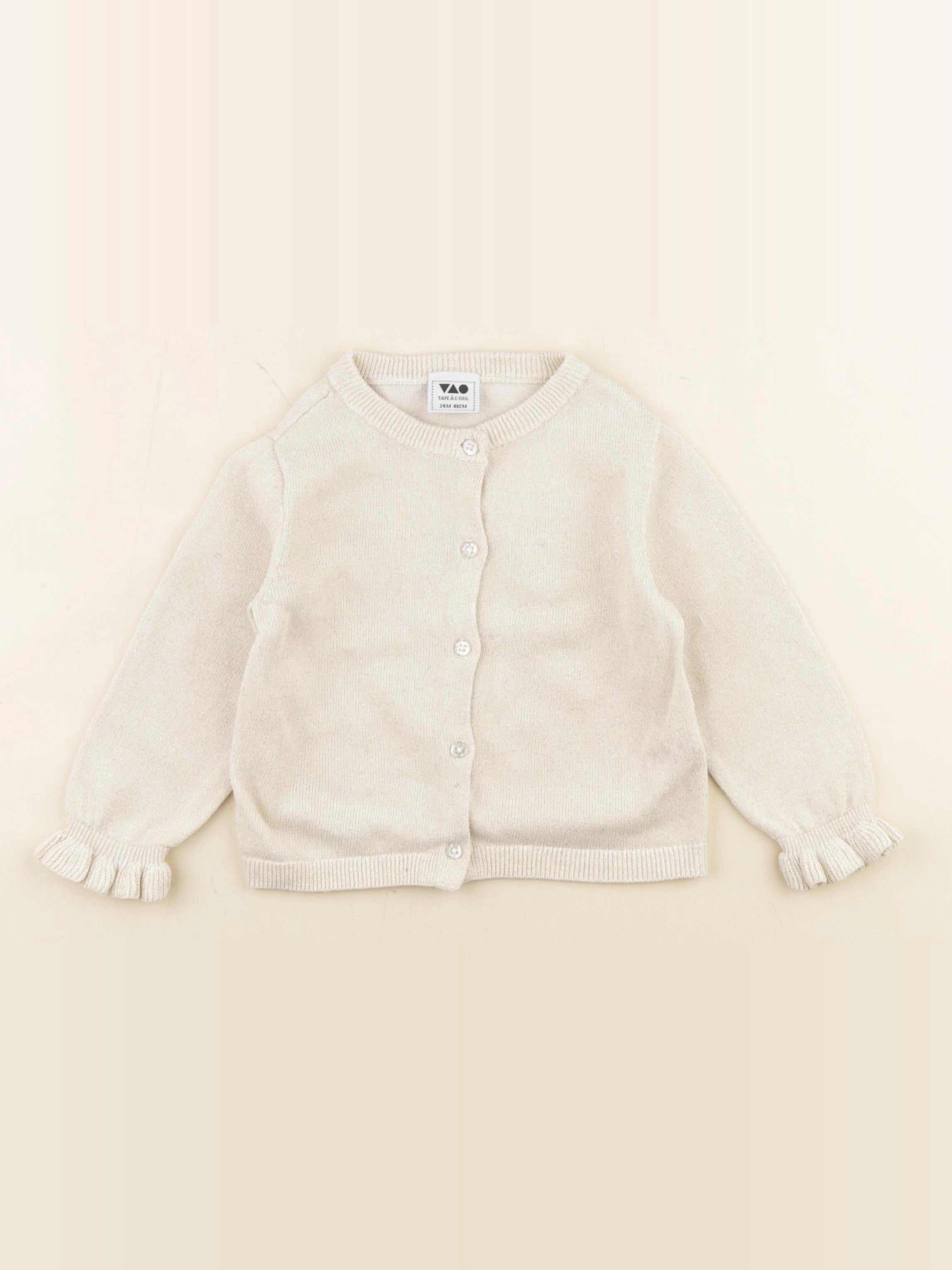 Tape à l'oeil - gilet beige, or - 24 mois