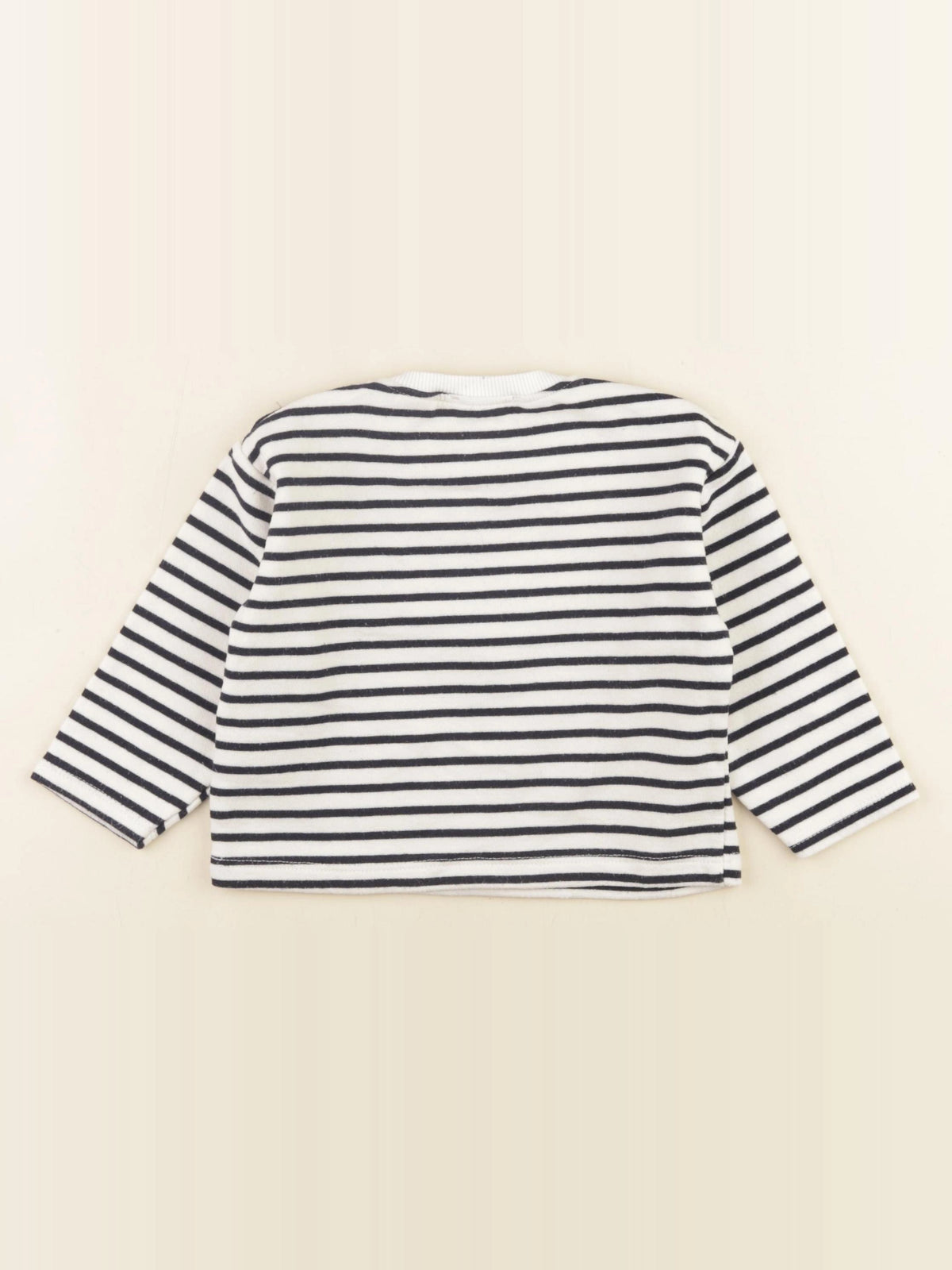 Zara - sweat blanc, bleu - 2 ans