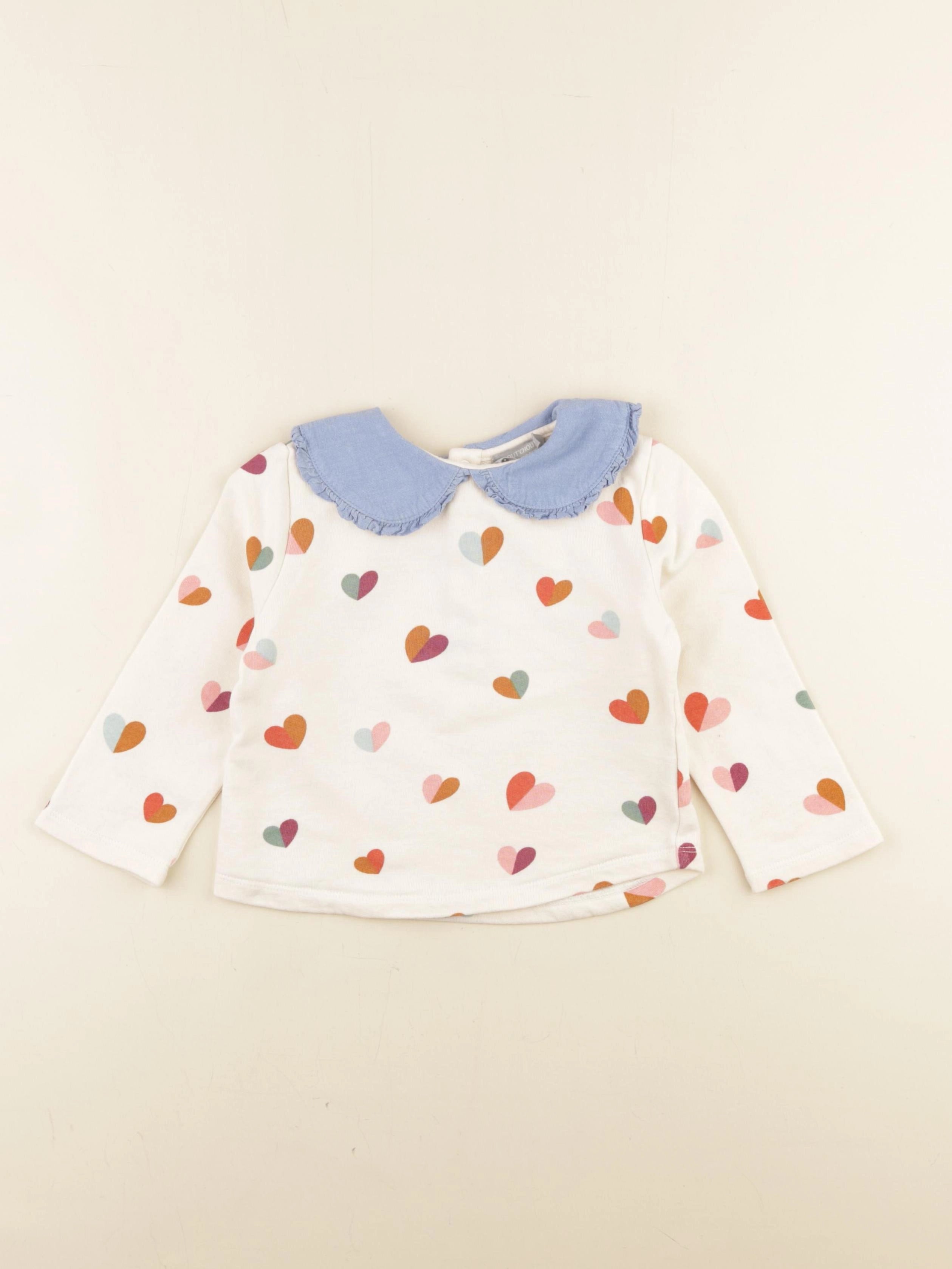 Boutchou - sweat multicolore - 24 mois