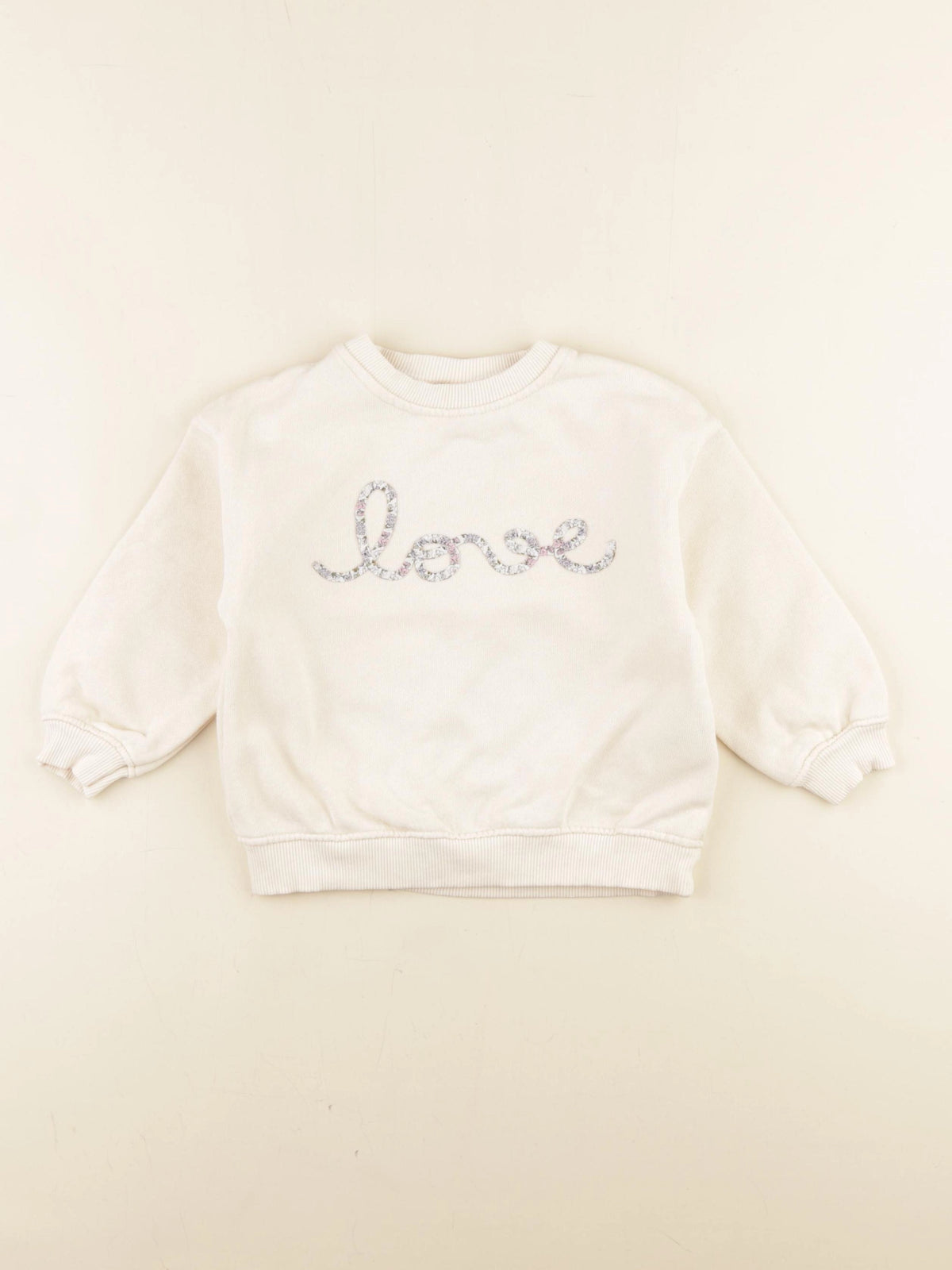 Zara - sweat beige - 2 ans