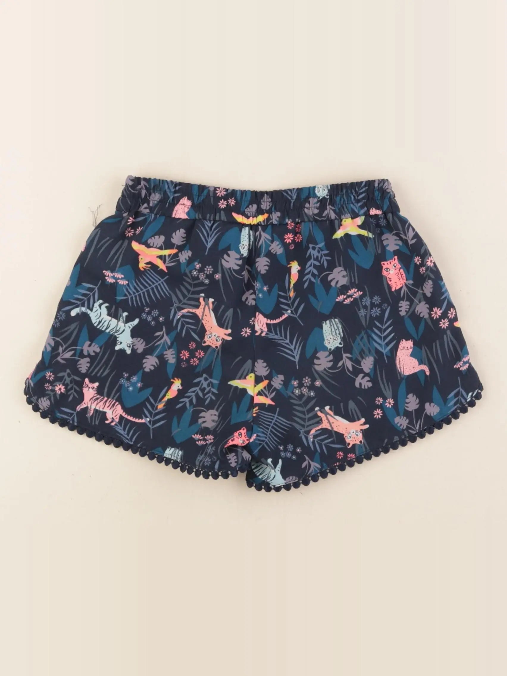 H&M - short bleu - 3/4 ans