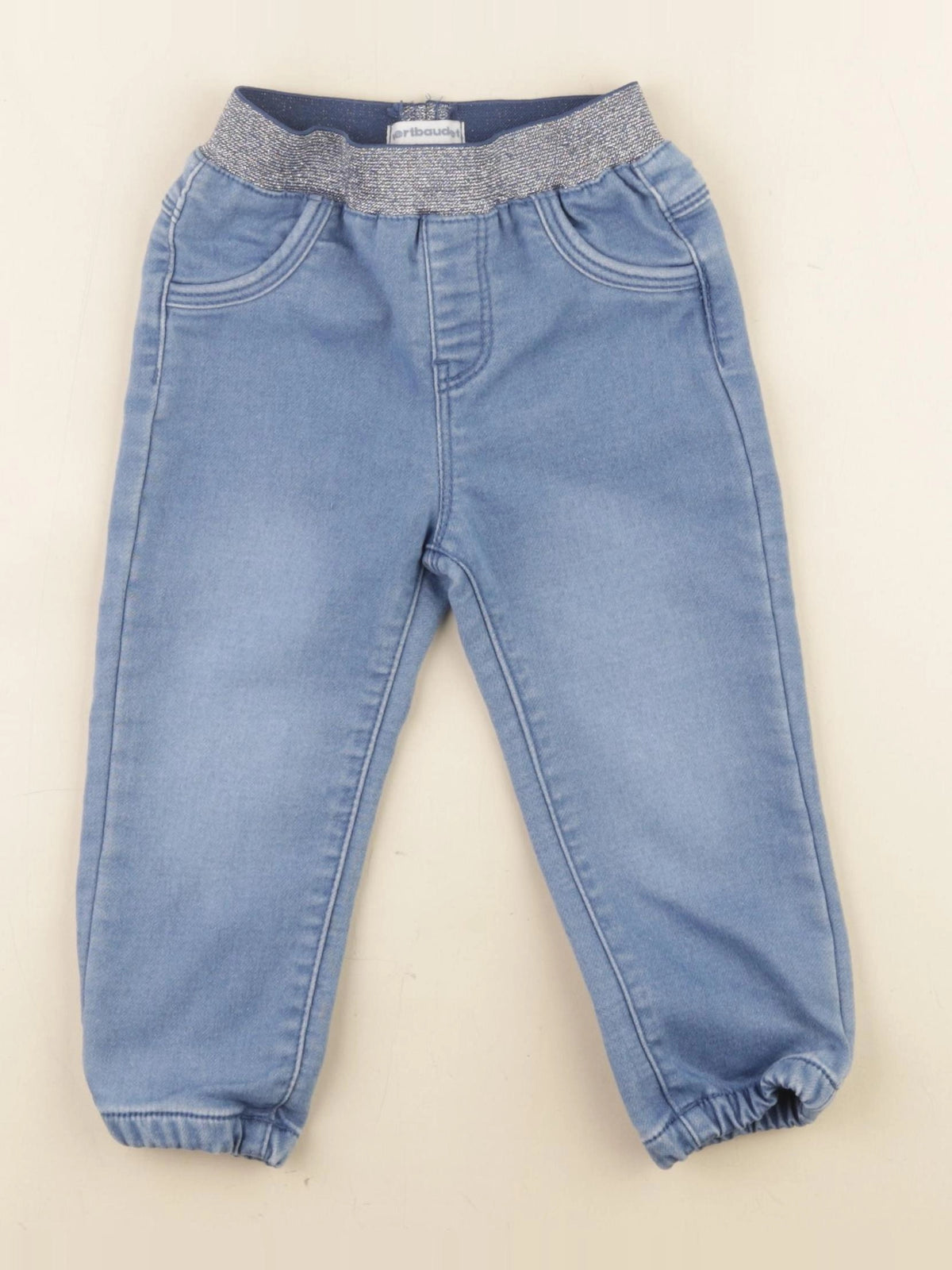 Vertbaudet - pantalon bleu - 2 ans