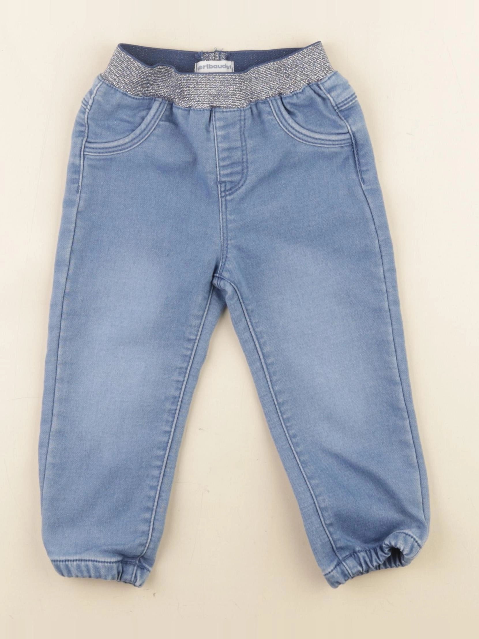 Vertbaudet - pantalon bleu - 2 ans