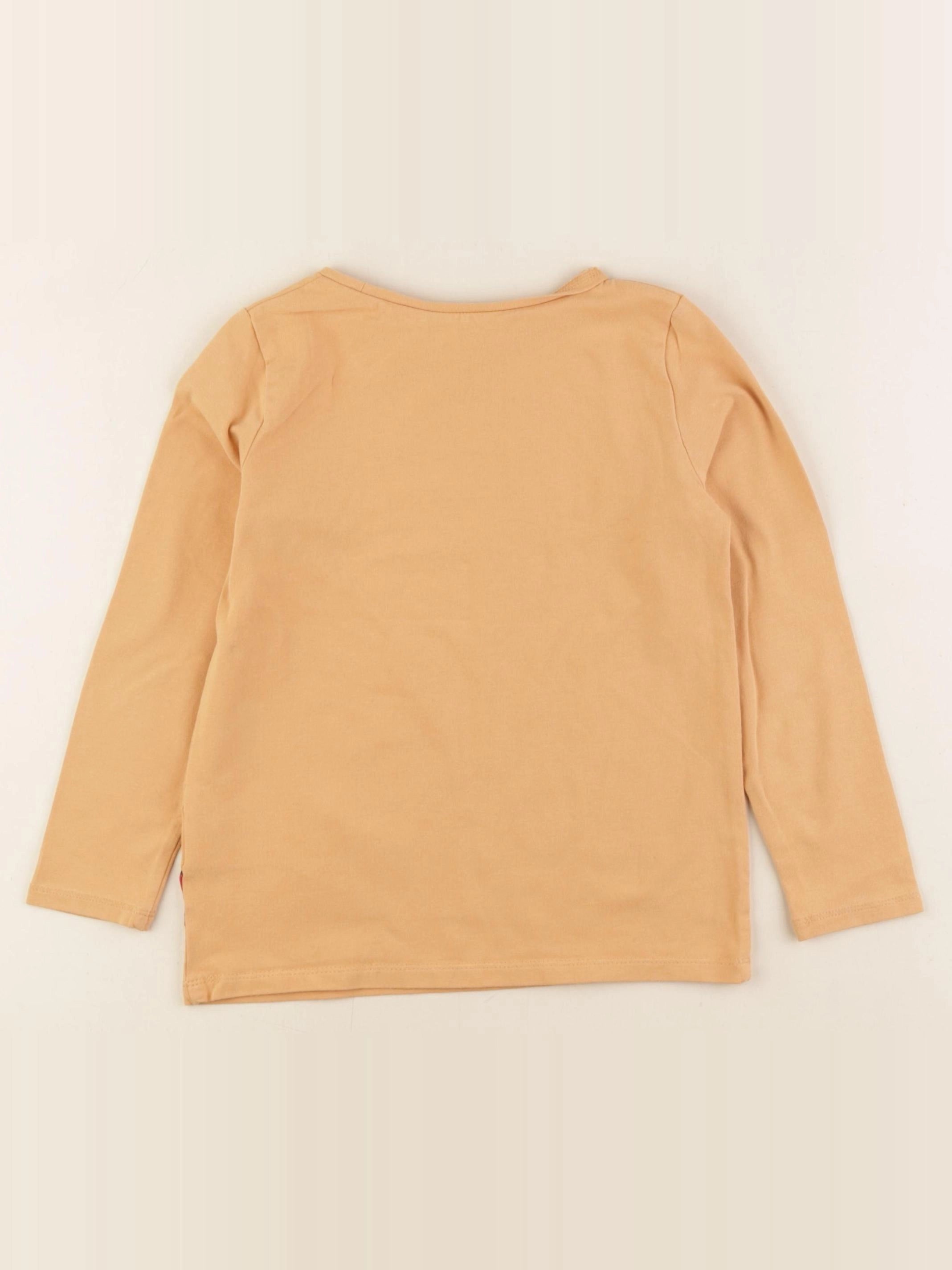 H&M - tee-shirt beige - 4/6 ans