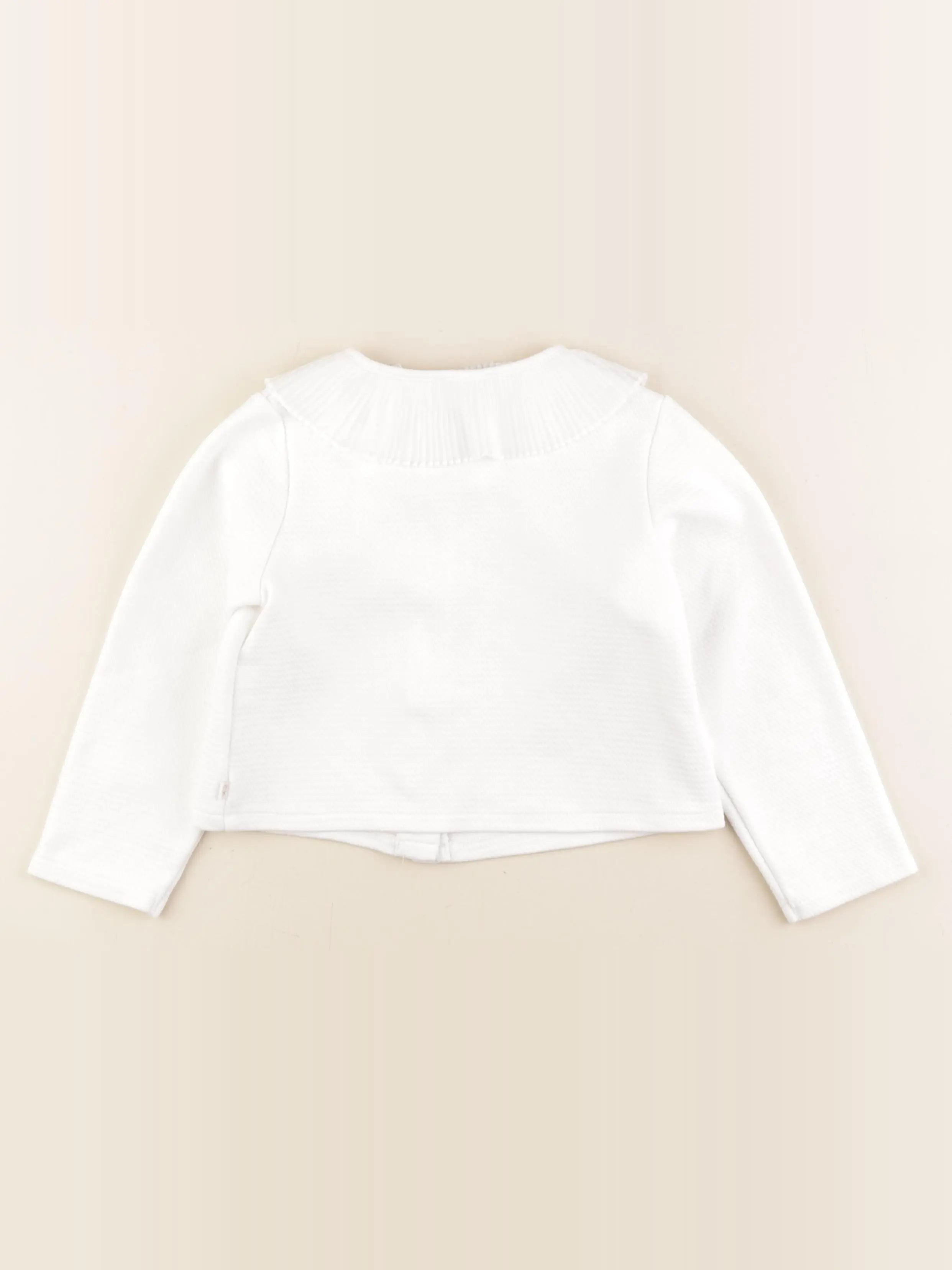 Okaidi - sweat blanc - 5 ans