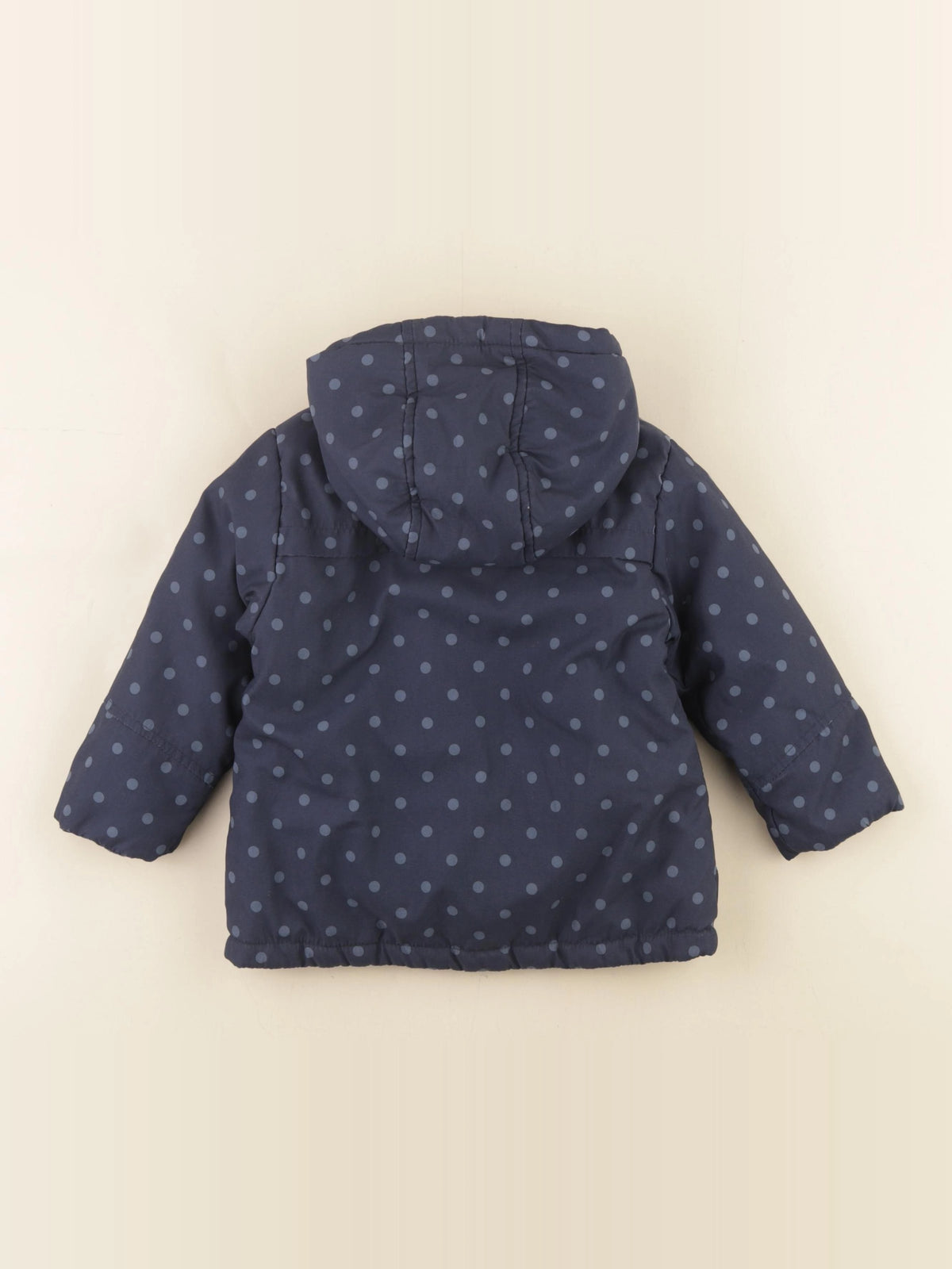 Vertbaudet - manteau doublure amovible bleu - 2 ans