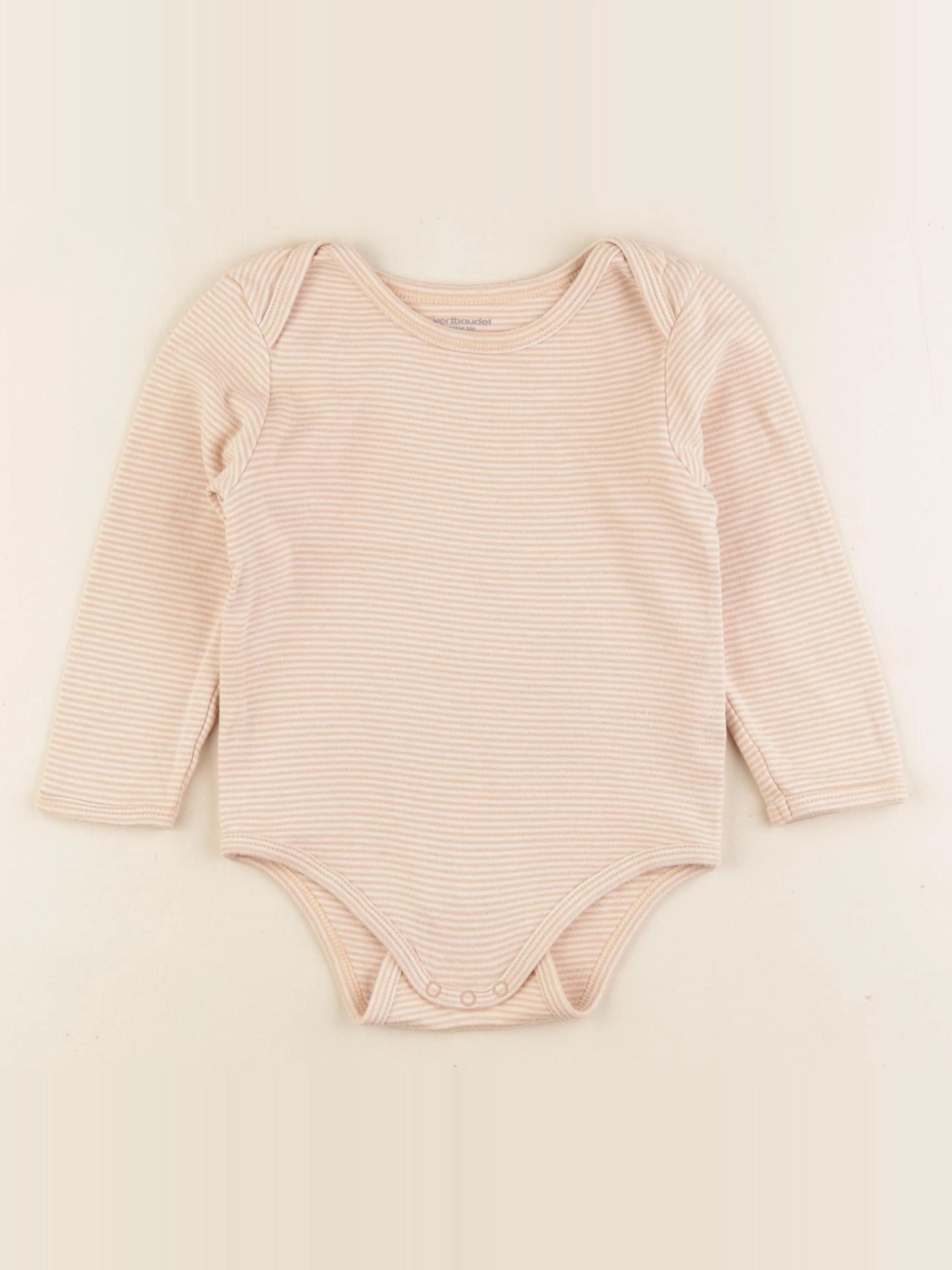 Vertbaudet - body beige - 36 mois