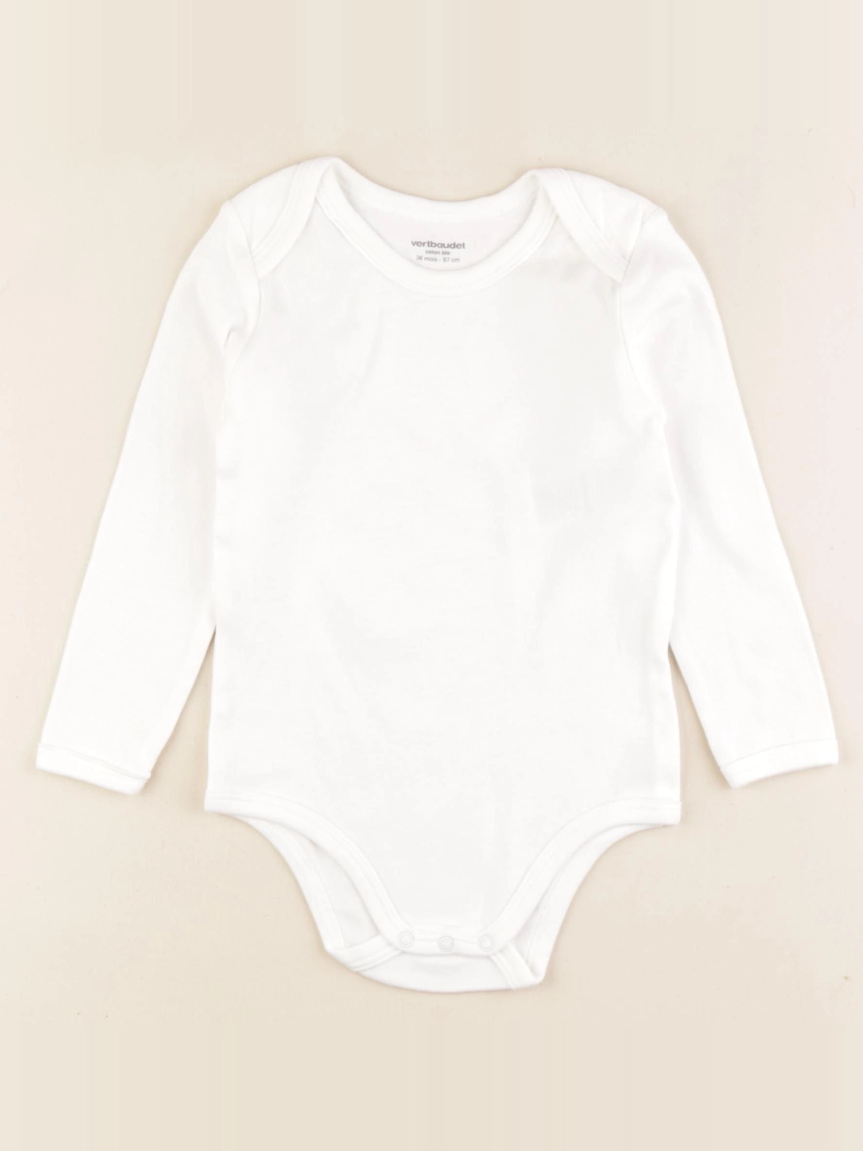 Vertbaudet - body blanc - 36 mois