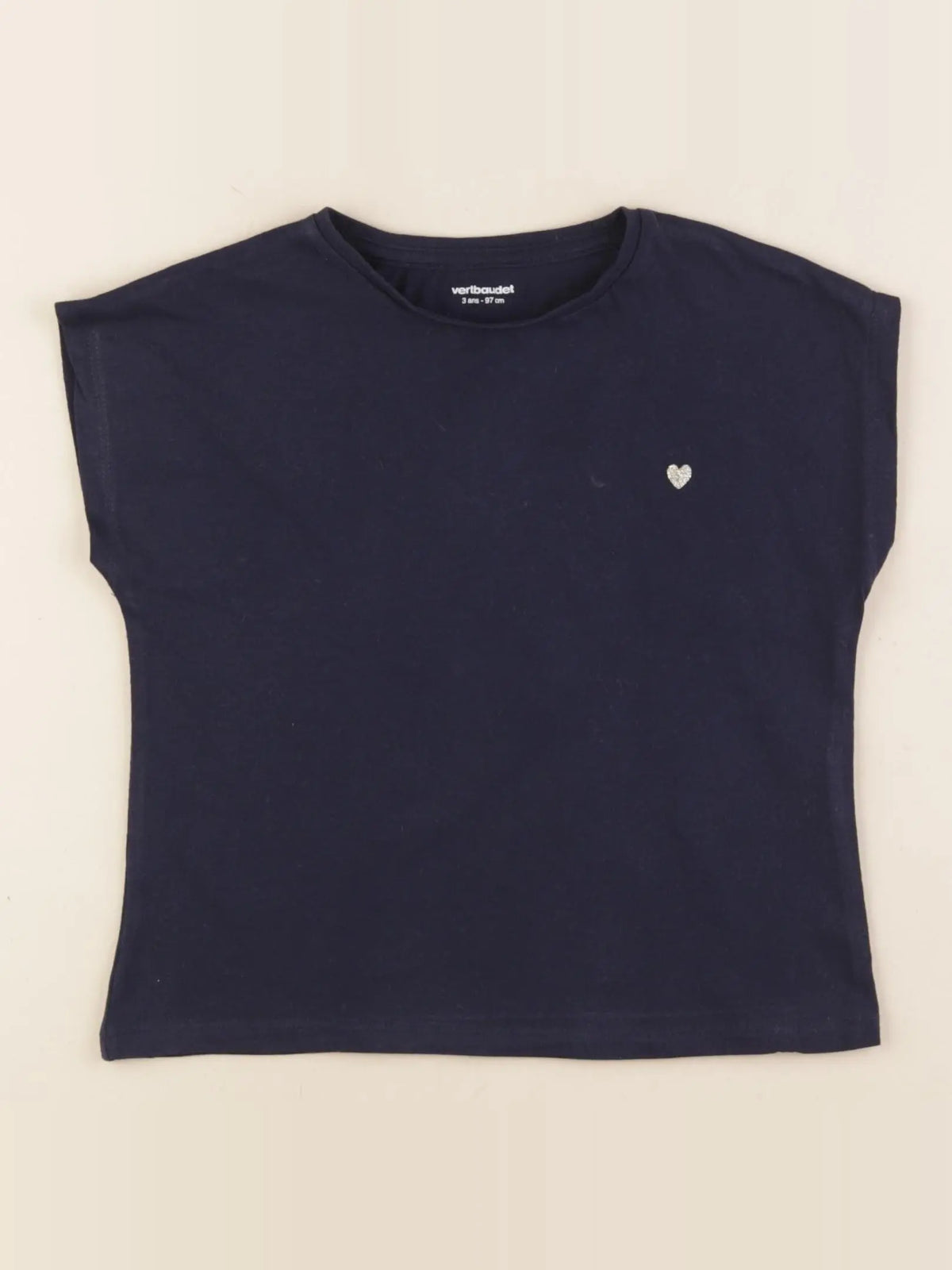 Vertbaudet - tee-shirt bleu - 3 ans