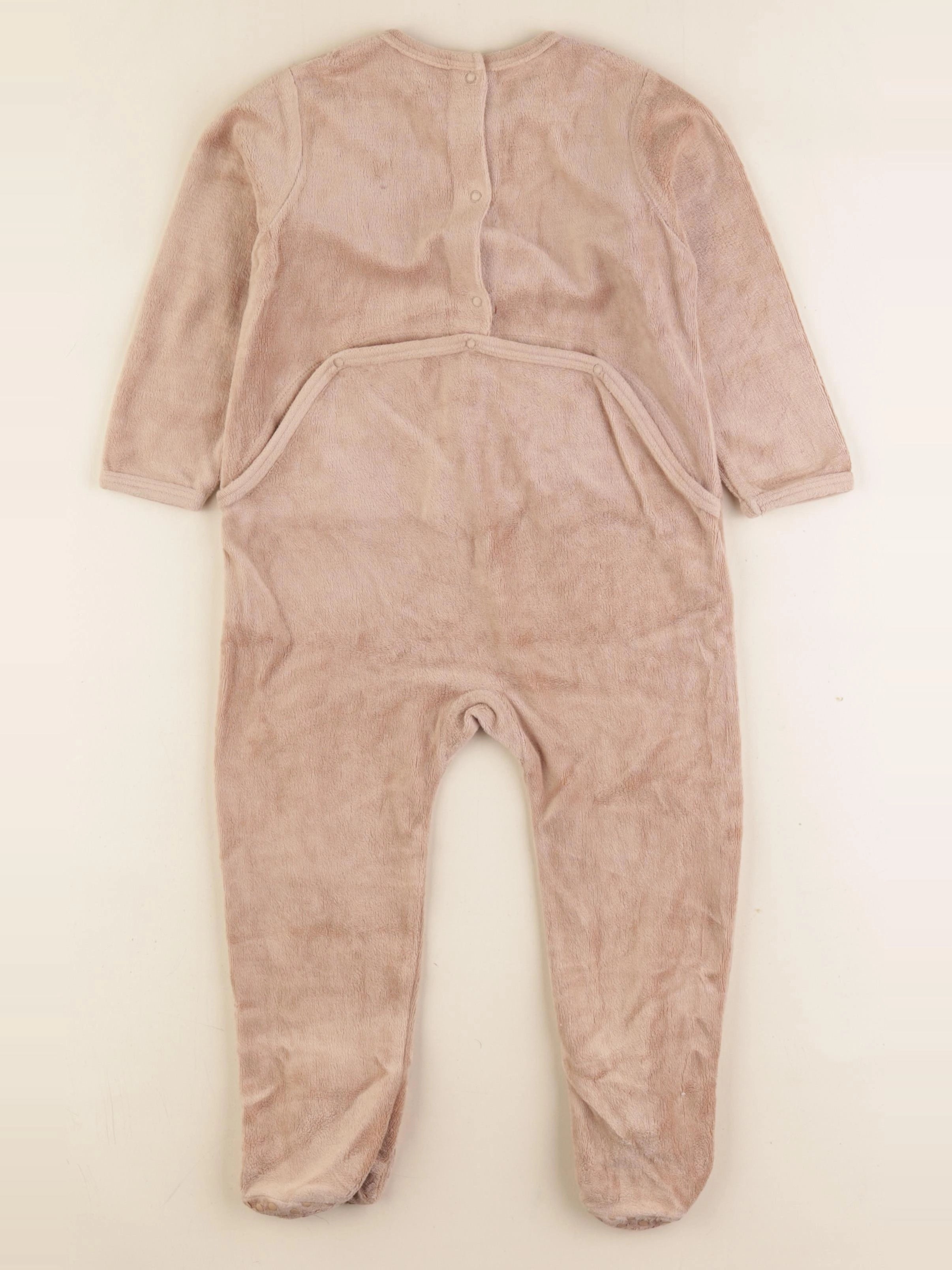 Vertbaudet - pyjama velours marron - 3 ans