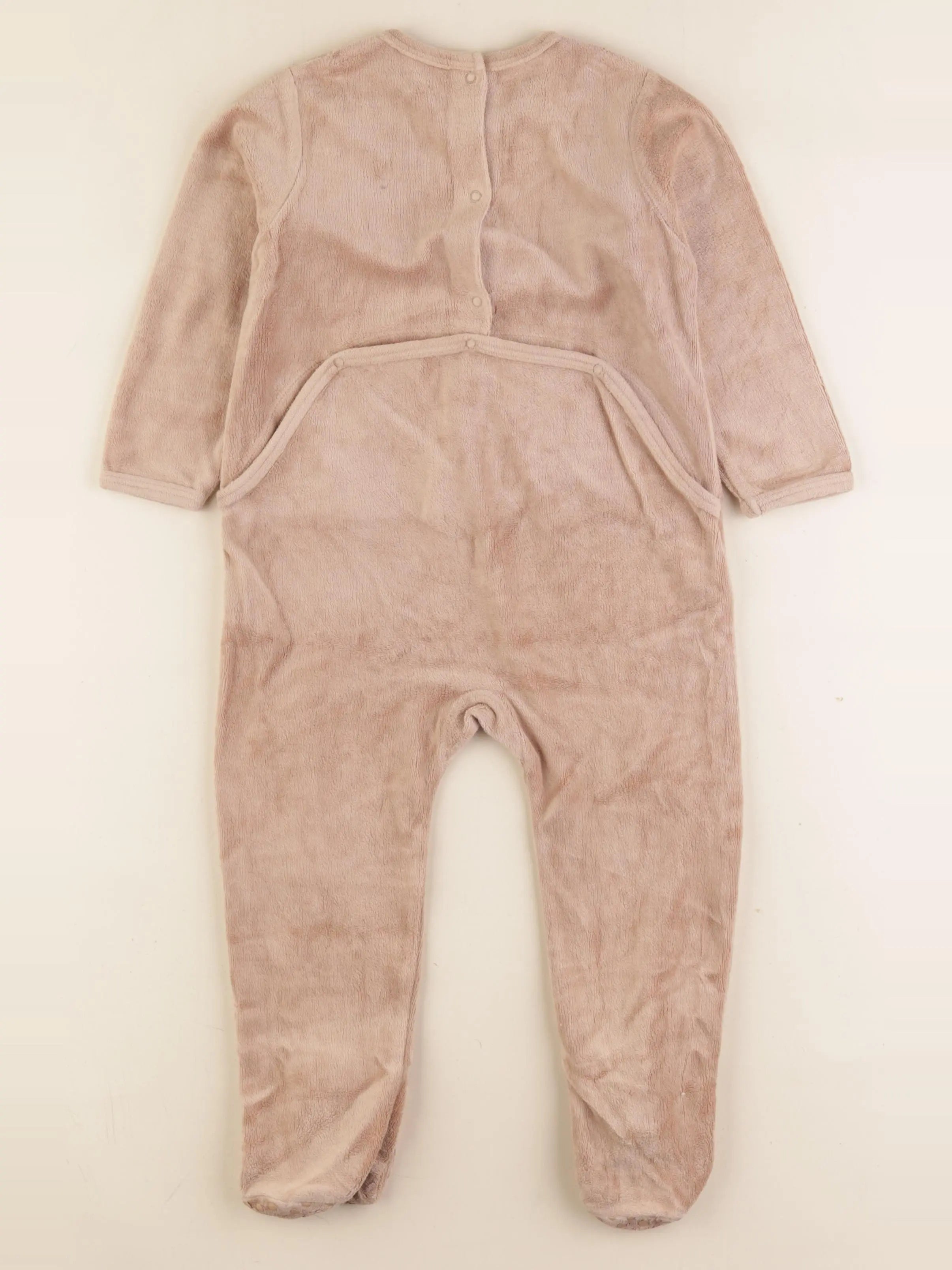Vertbaudet - pyjama velours marron - 3 ans