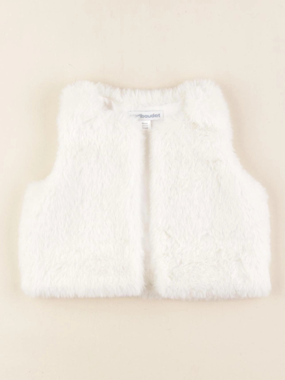 Vertbaudet - gilet blanc - 3 mois