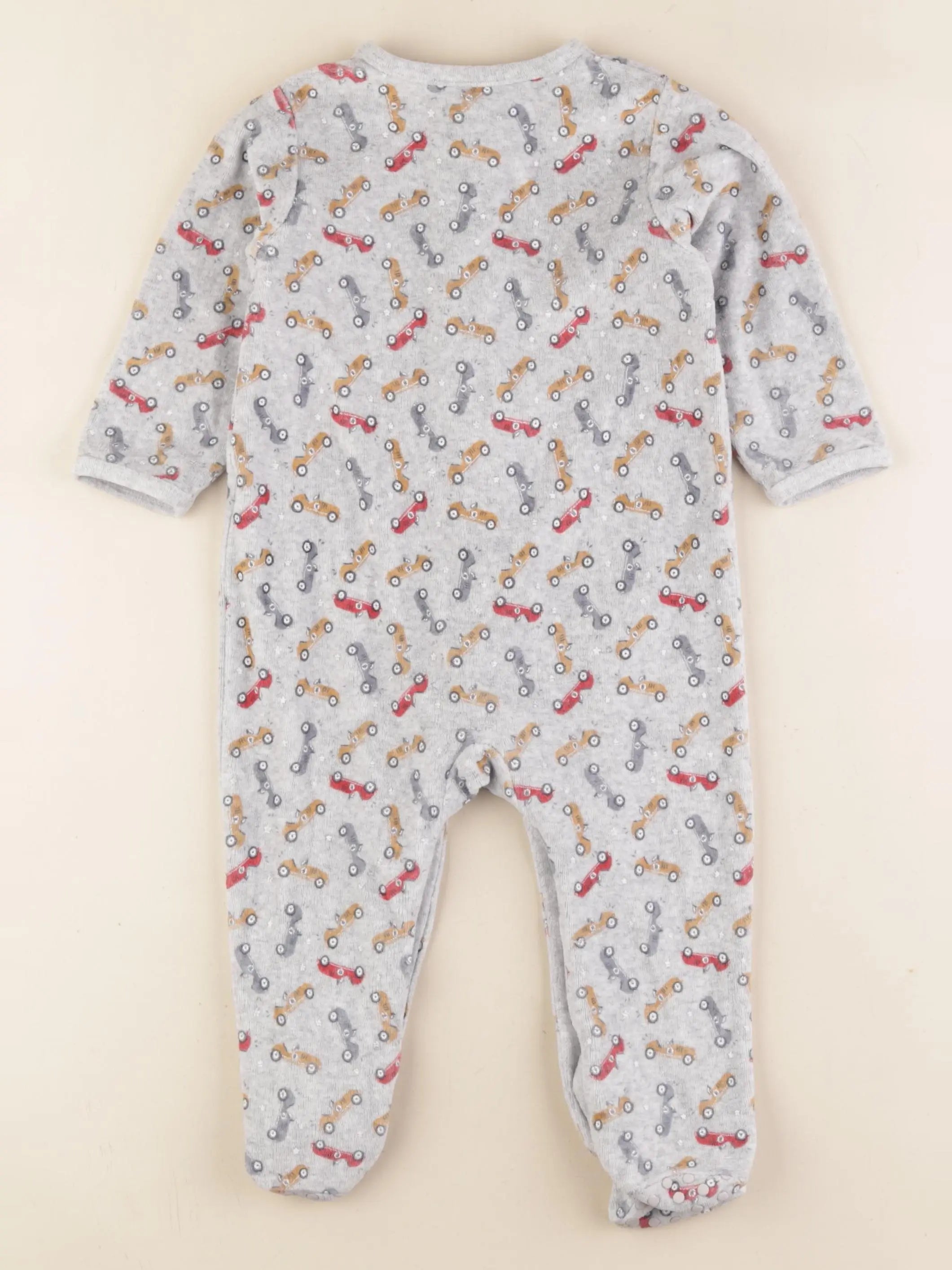 Vertbaudet - pyjama velours gris - 18 mois