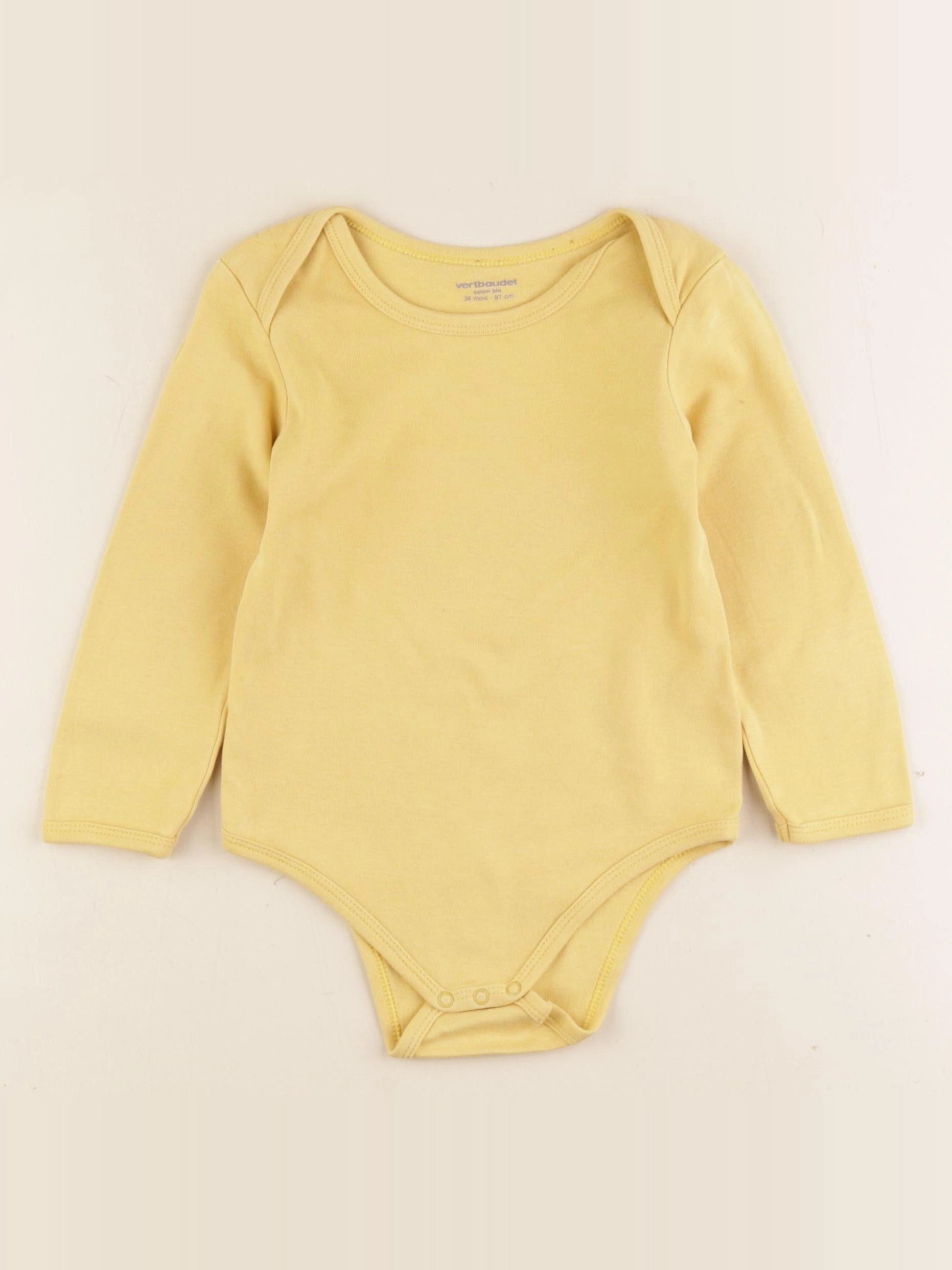 Vertbaudet - body jaune - 36 mois